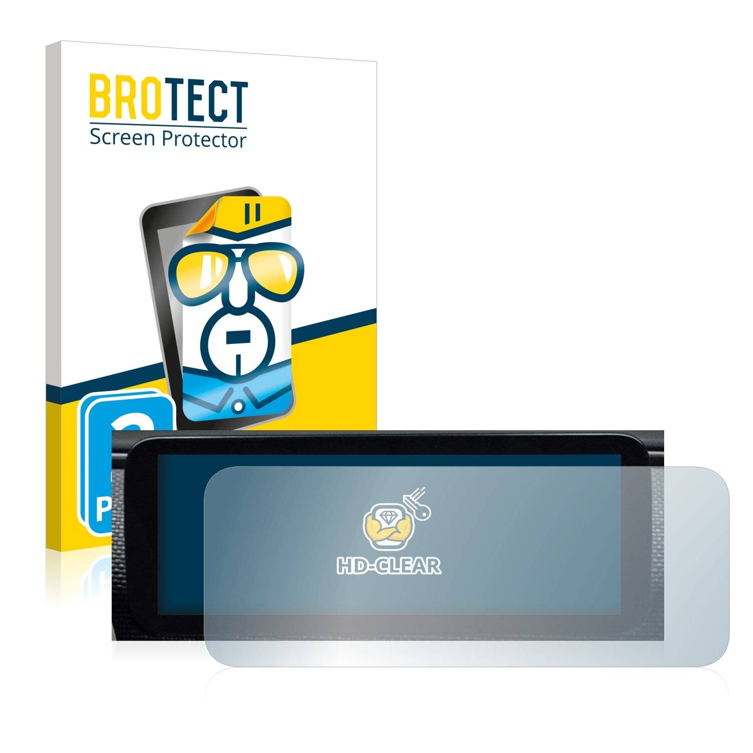 2x BROTECT HD-Clear Displayschutzfolie für Fiat 500 E Uconnect 5