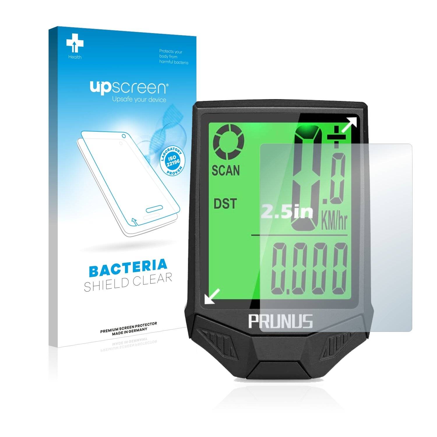upscreen Bacteria Shield Clear Premium Antibakterielle Displayschutzfolie für Prunus Bike
