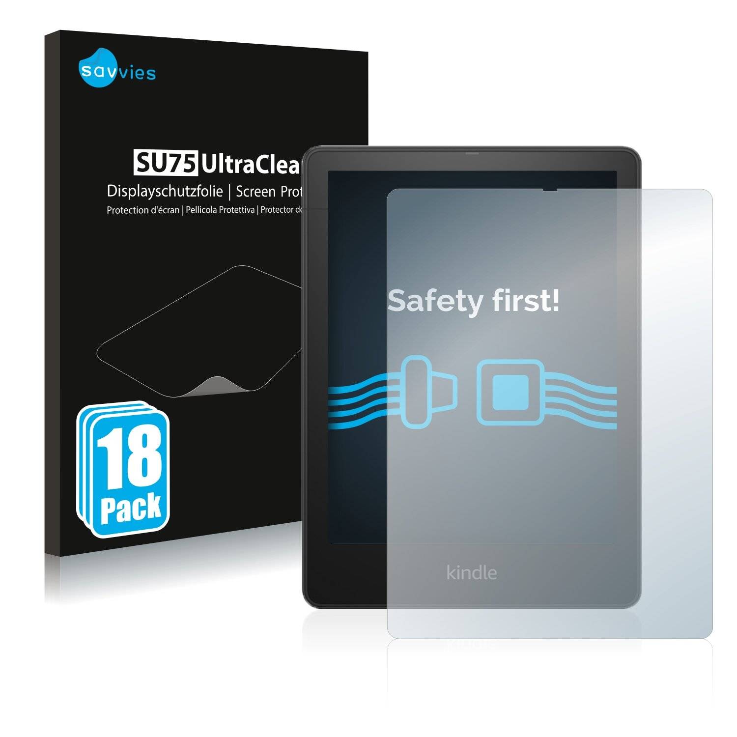 18x Savvies SU75 Displayschutzfolie für Amazon Kindle Paperwhite Signature