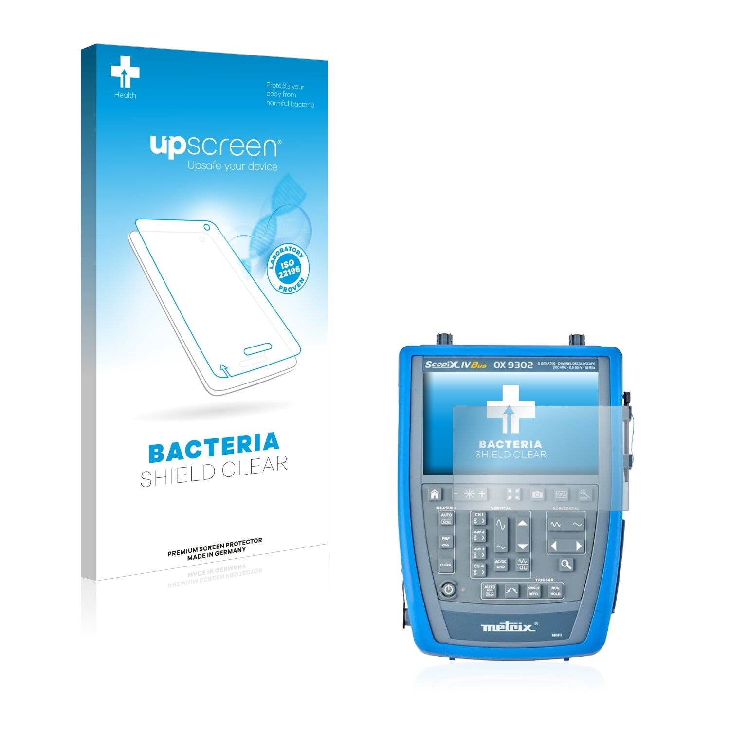 upscreen Bacteria Shield Clear Premium Antibakterielle Displayschutzfolie für Chauvin OX