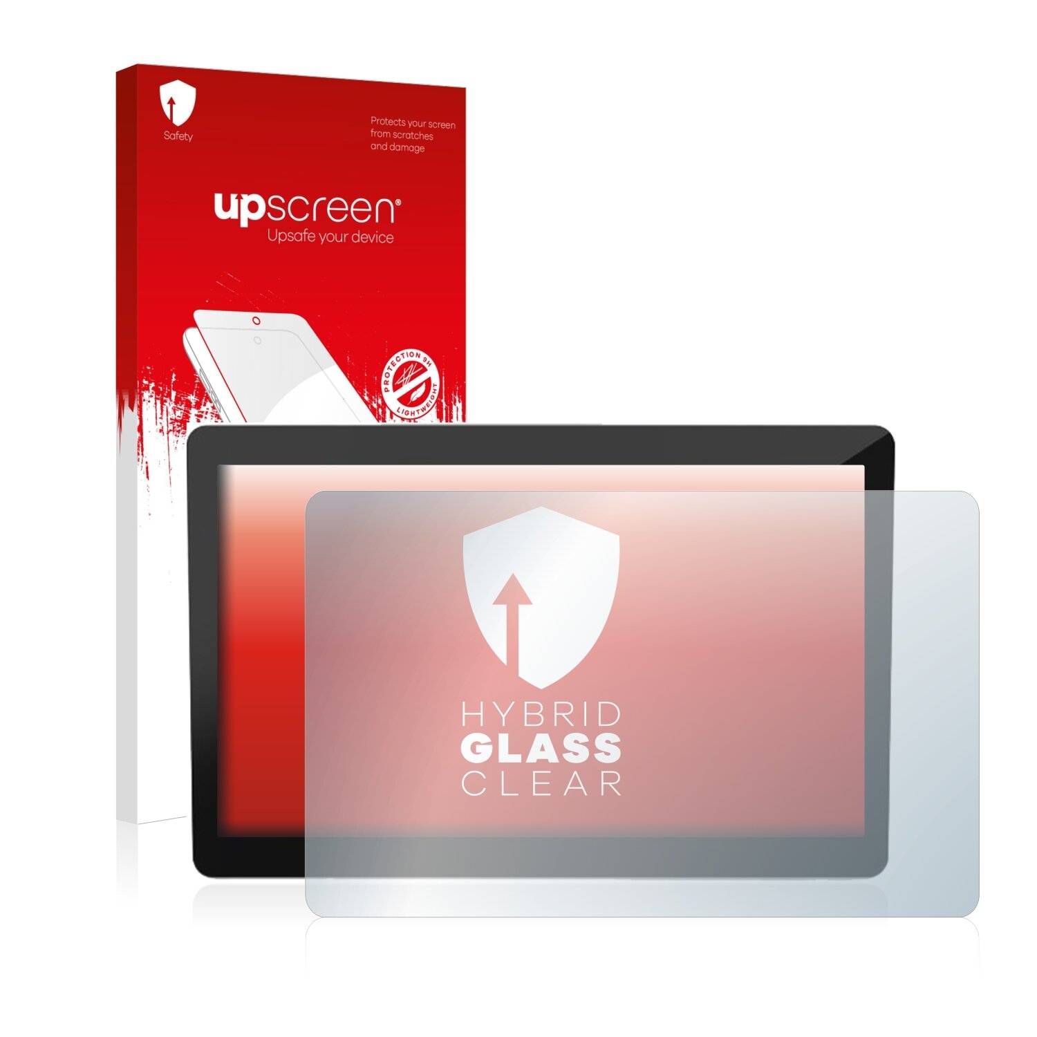 upscreen Hybrid Glass Clear Premium Schutzglas Folie für Elo TouchSystems Elo