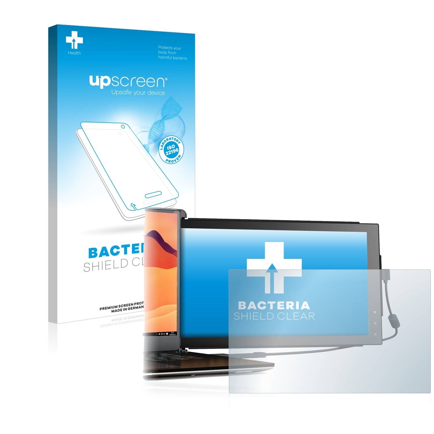 upscreen Bacteria Shield Clear Premium Antibakterielle Displayschutzfolie für Mobile Pixels