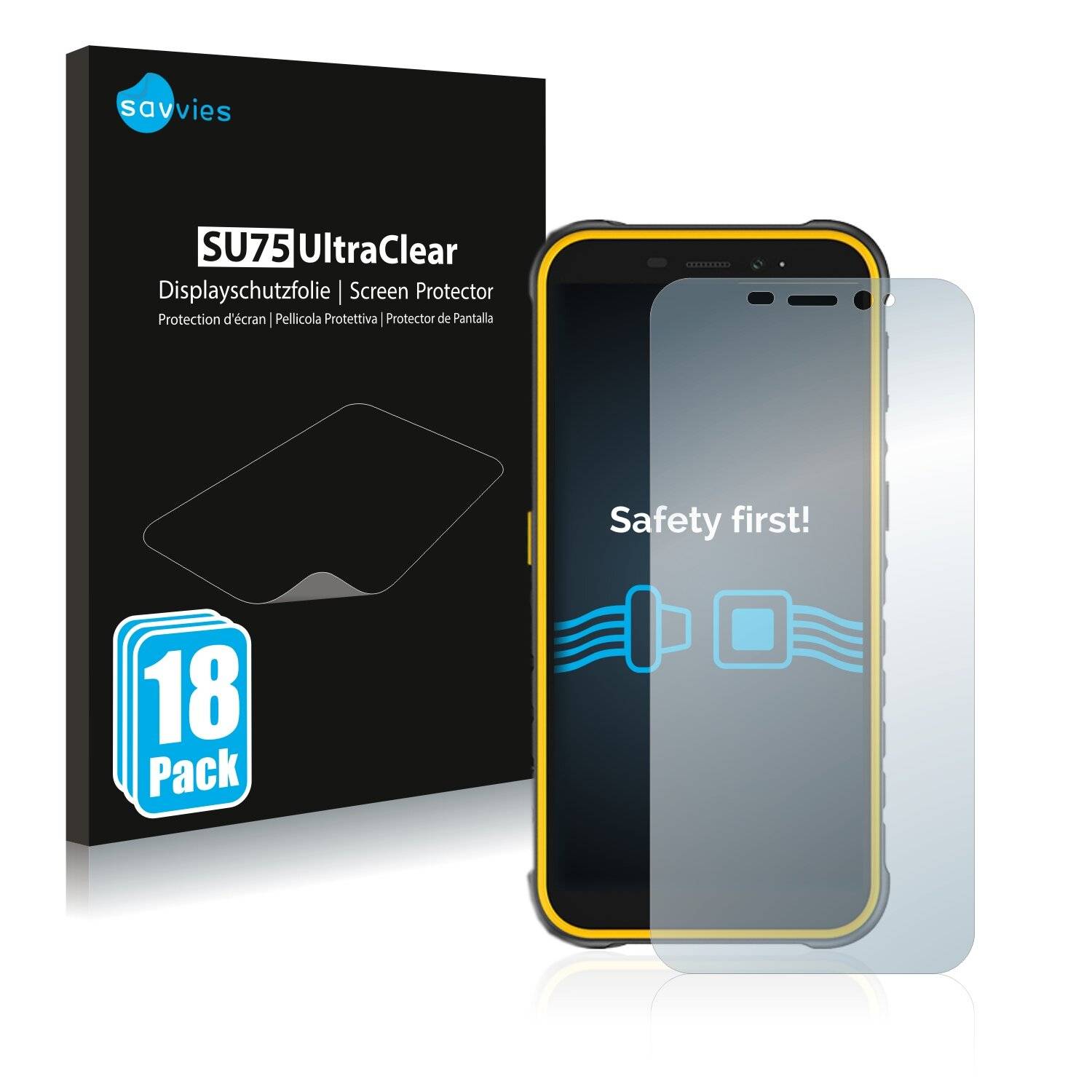 18x Savvies SU75 Displayschutzfolie für Ulefone Armor