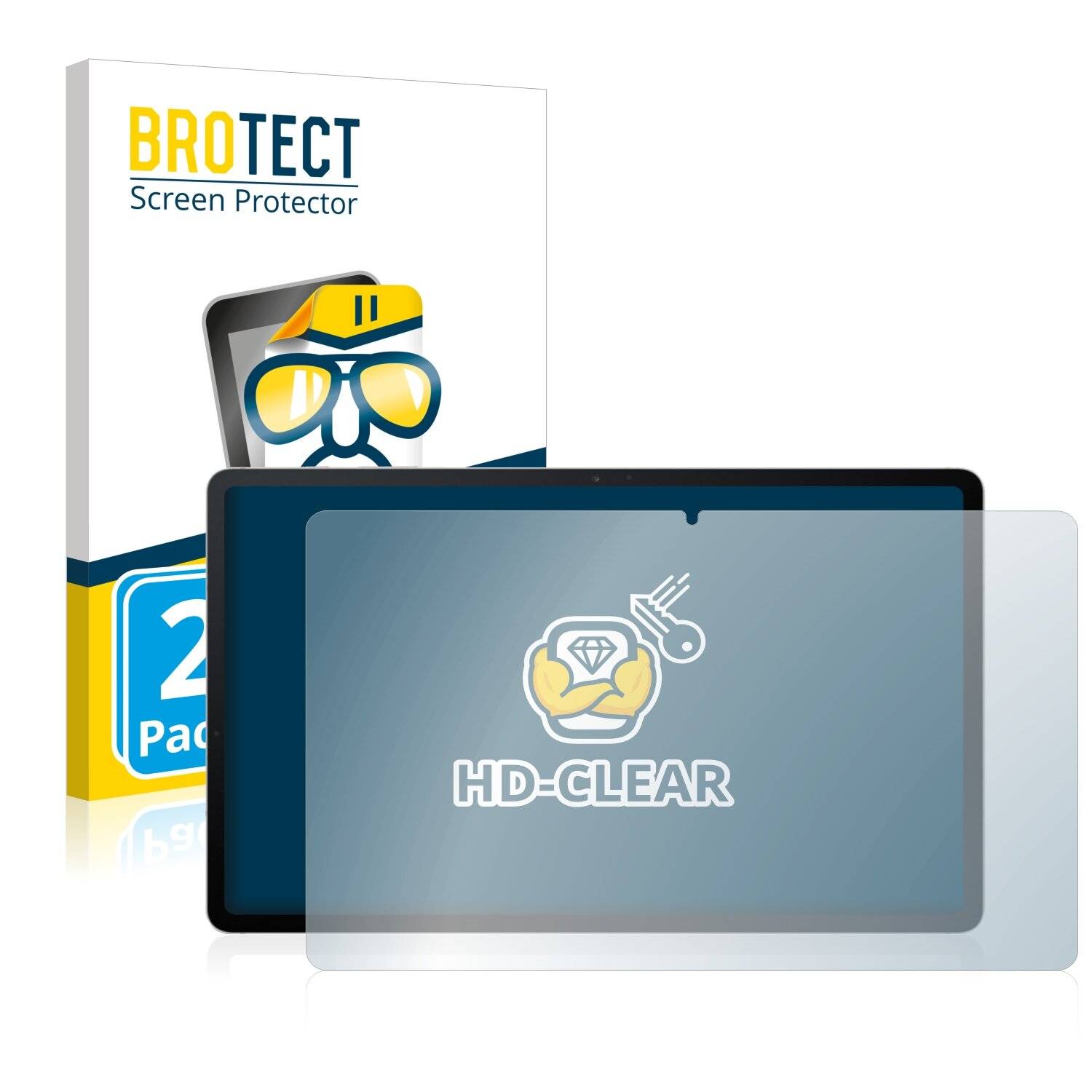 2x BROTECT HD-Clear Displayschutzfolie für Samsung Galaxy Tab S7 FE (im