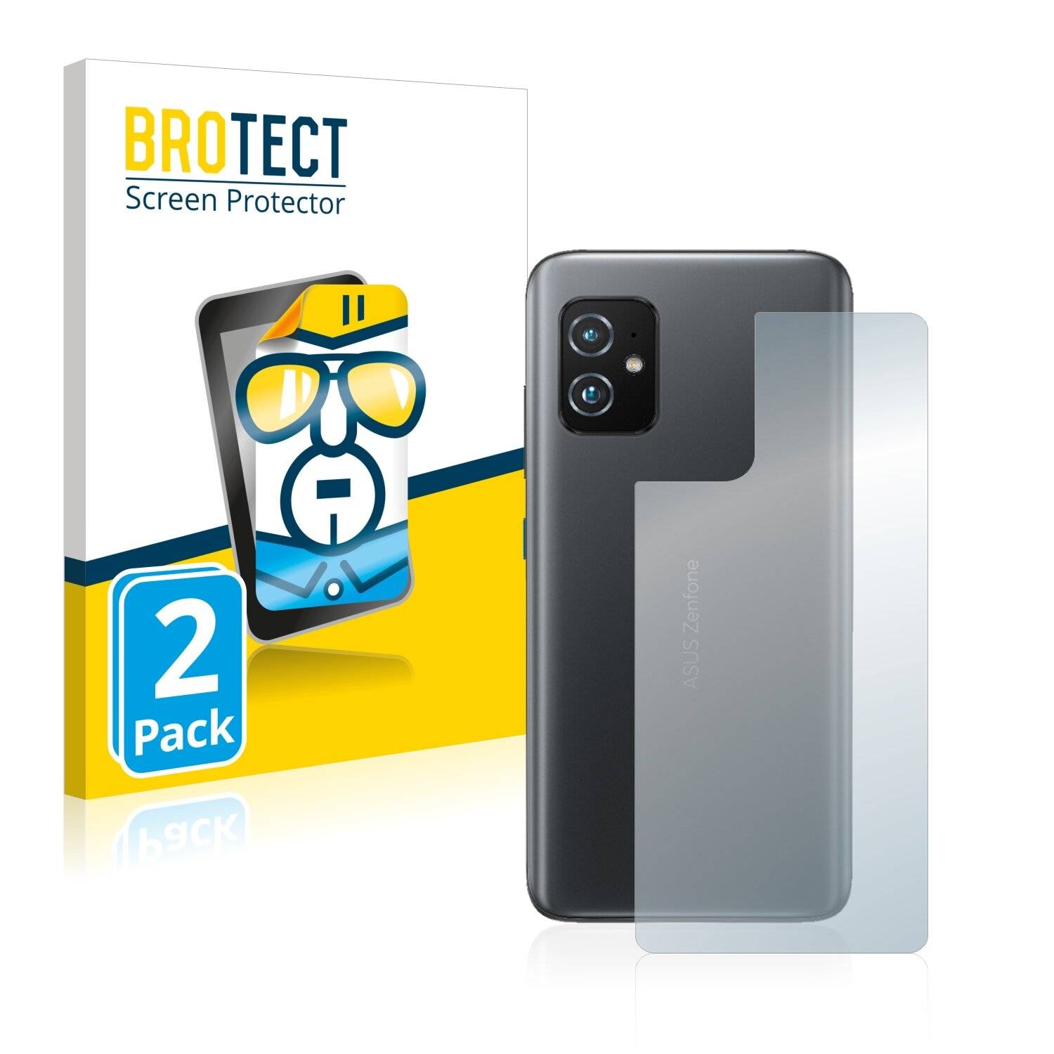 2x BROTECT HD-Clear Displayschutzfolie für Asus ZenFone 8