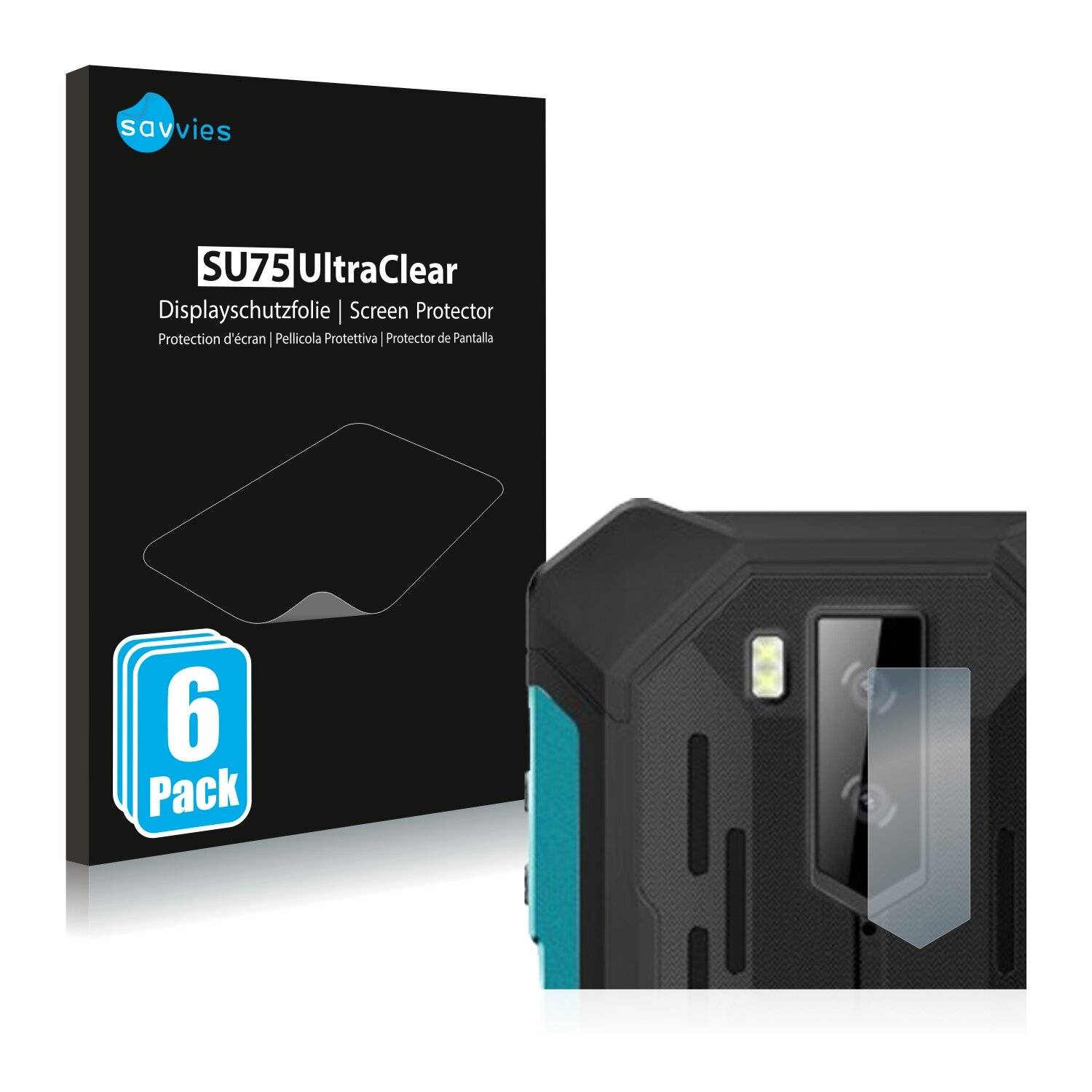 6x Savvies SU75 Displayschutzfolie für Ulefone Armor X9 (NUR