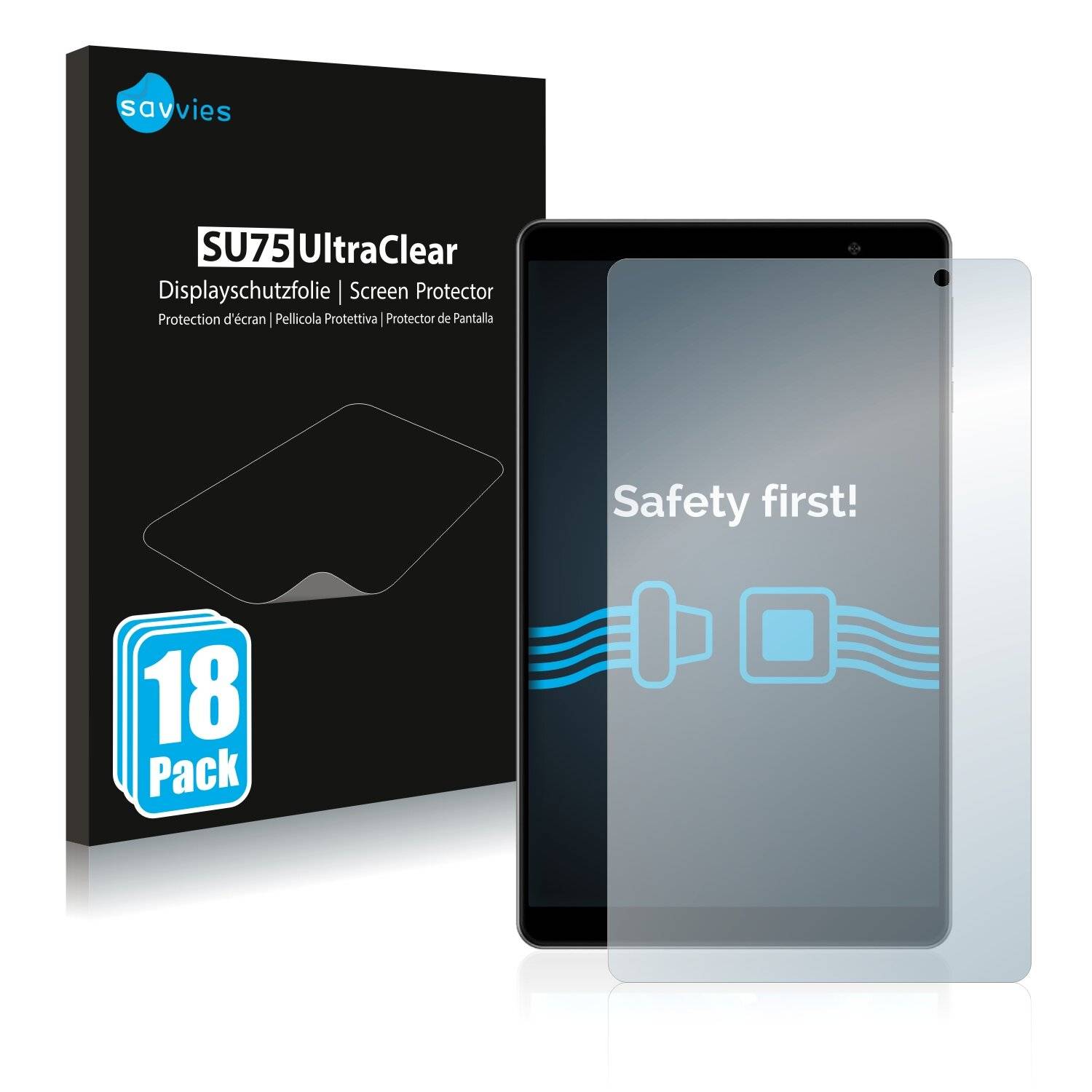 18x Savvies SU75 Displayschutzfolie für Teclast
