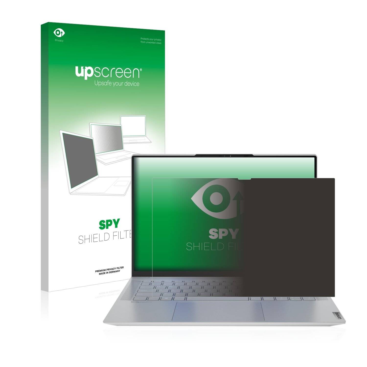 upscreen Spy Shield Filter Premium Blickschutzfilter für Lenovo Yoga Slim 7 Carbon