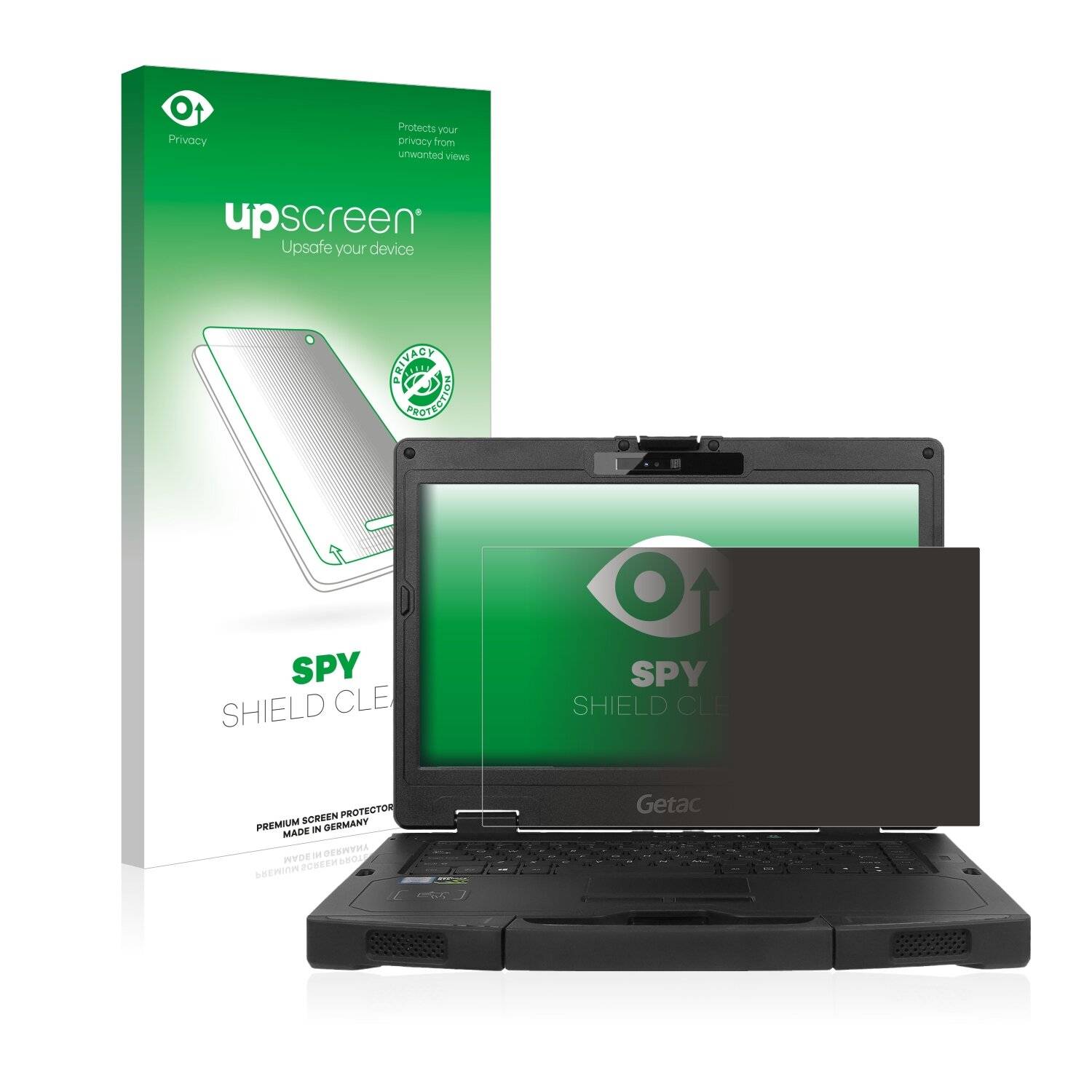 upscreen Spy Shield Clear Premium Blickschutzfolie für Getac