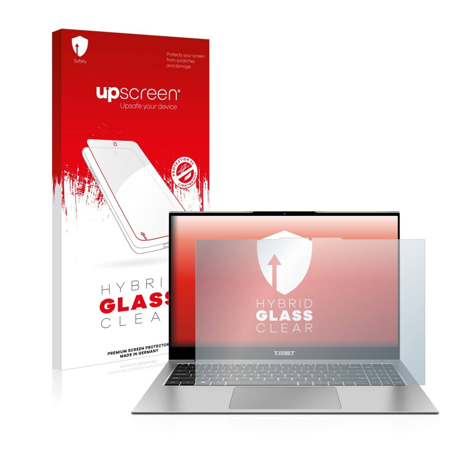 upscreen Hybrid Glass Clear Premium Schutzglas Folie für Teclast Tbolt 20