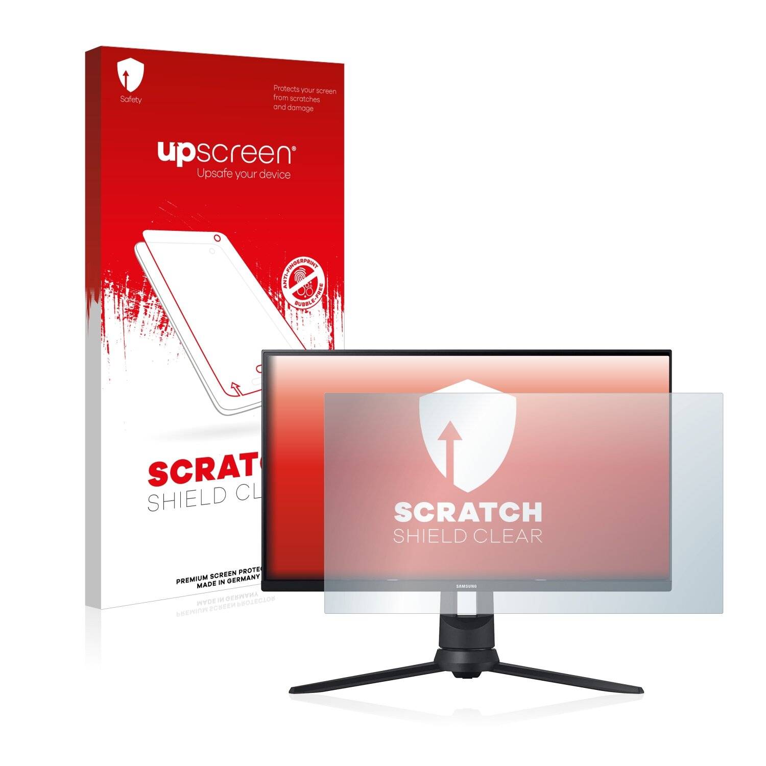upscreen Scratch Shield Clear Premium Displayschutzfolie für Samsung Odyssey G3