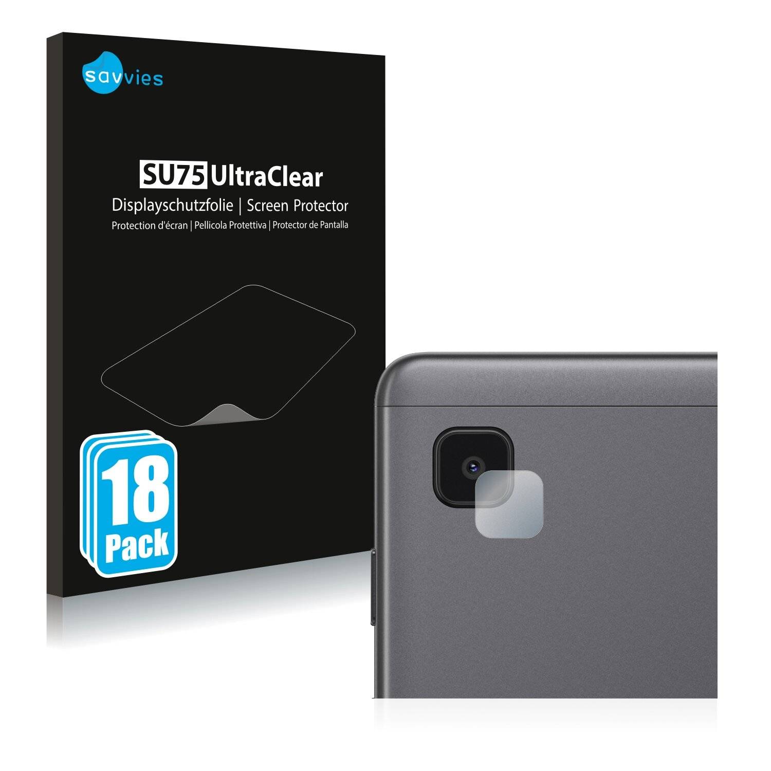 18x Savvies SU75 Displayschutzfolie für Samsung Galaxy Tab A7 Lite Wi-Fi 2021 (NUR