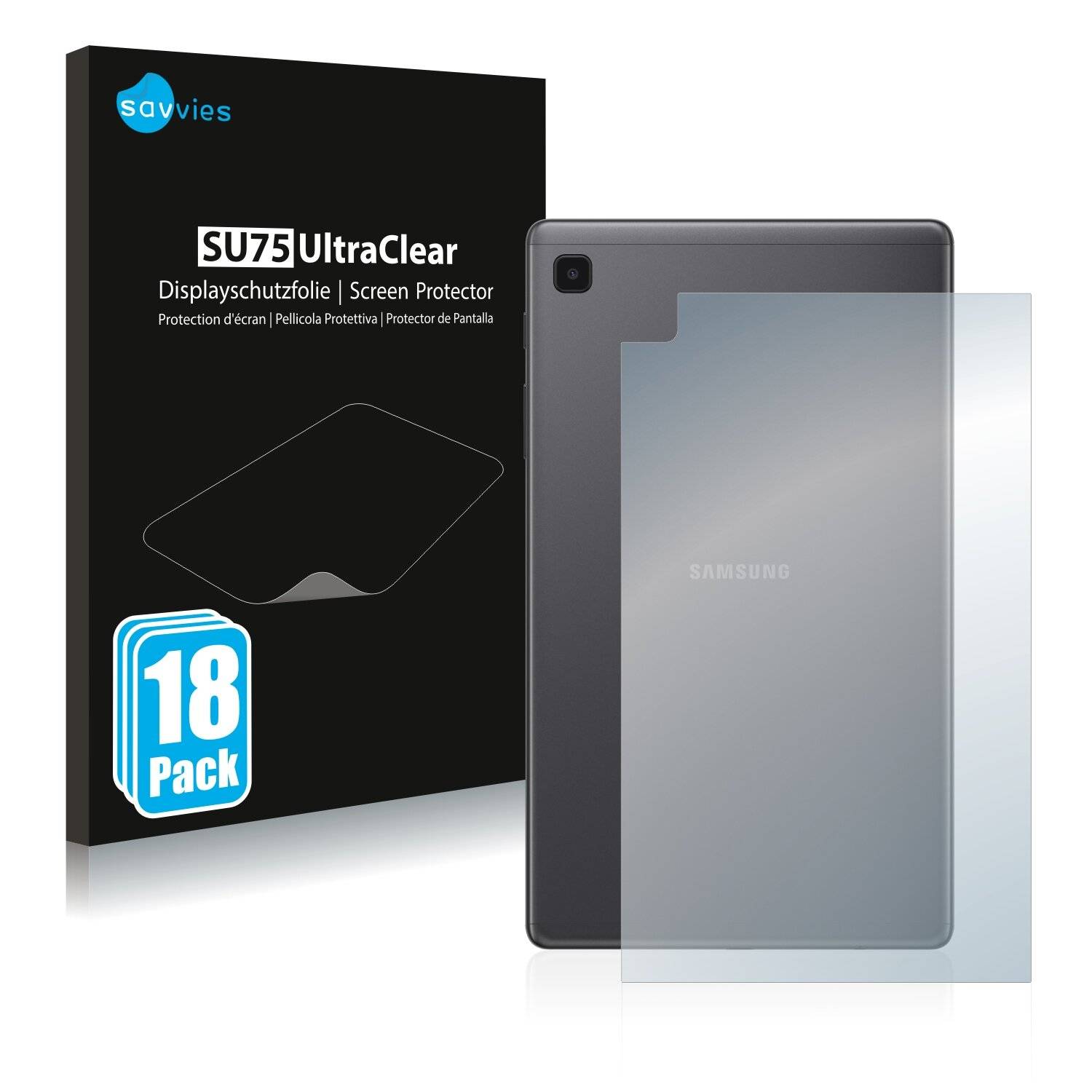 18x Savvies SU75 Displayschutzfolie für Samsung Galaxy Tab A7 Lite Wi-Fi 2021