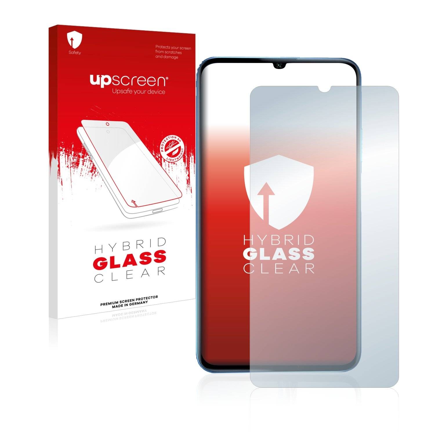 upscreen Hybrid Glass Clear Premium Schutzglas Folie für Honor X30