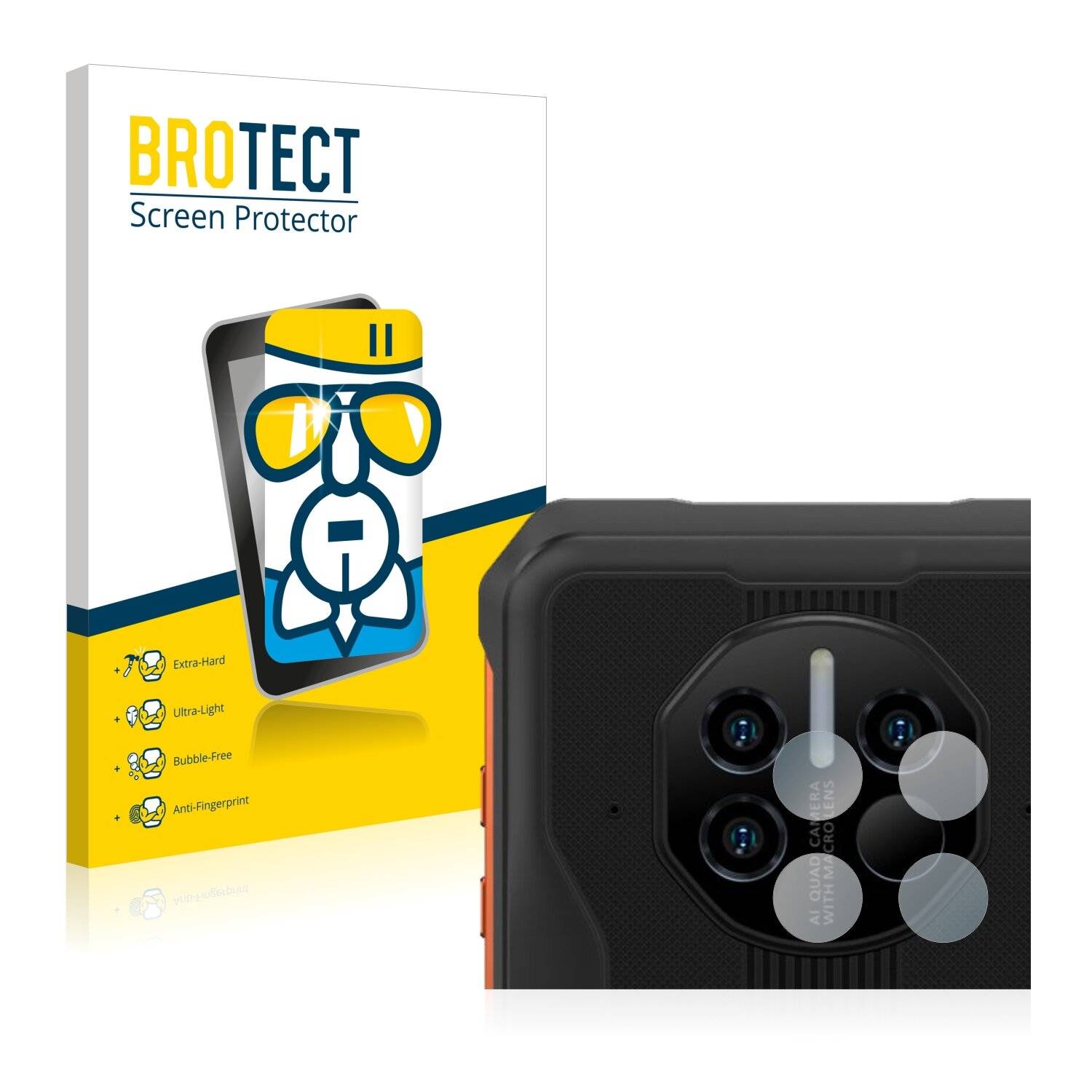 BROTECT AirGlass Schutzglas Folie für Doogee V10 (NUR