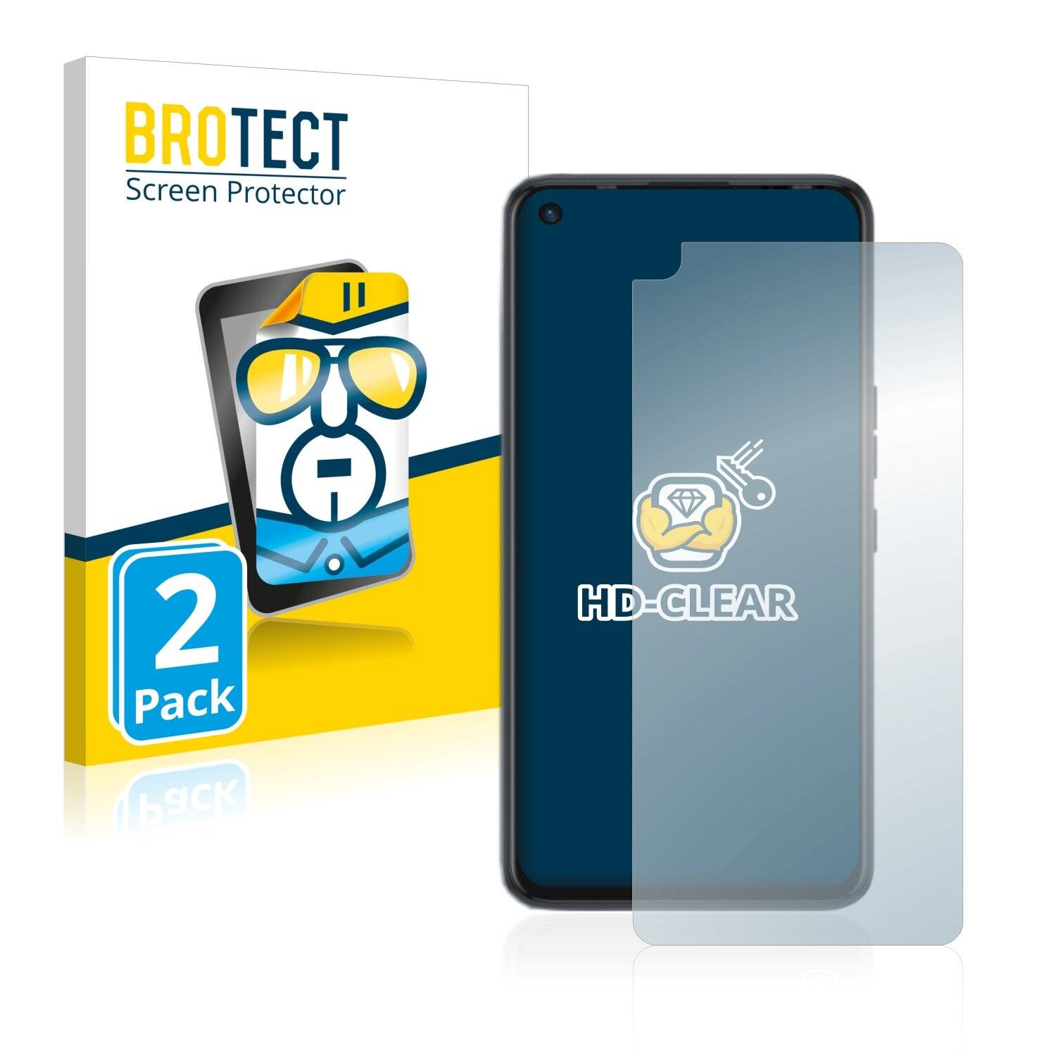 2x BROTECT HD-Clear Displayschutzfolie für Tecno Camon