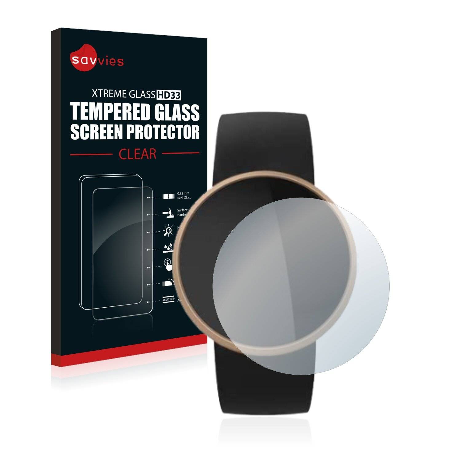 Savvies HD33 Clear Schutzglas für Montre