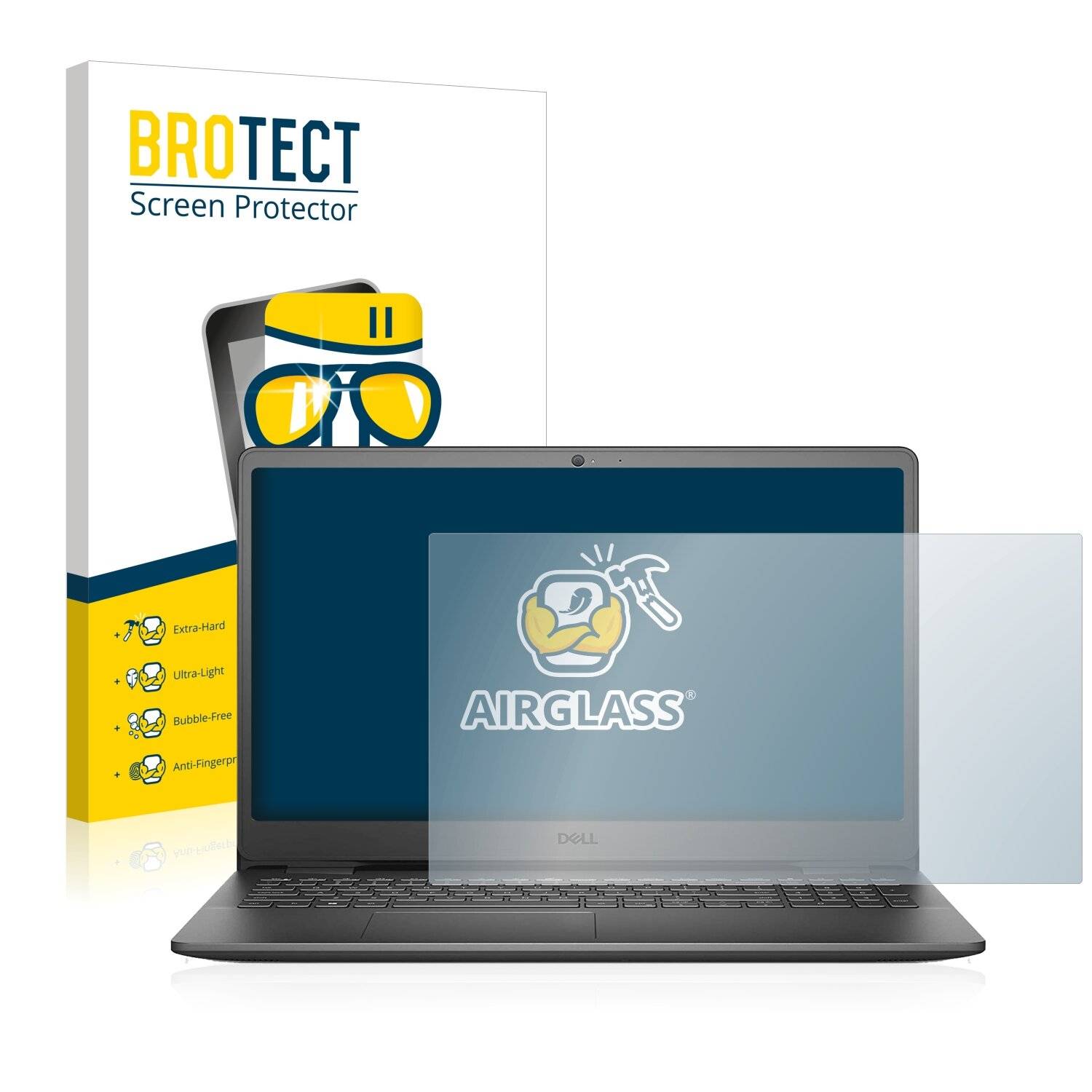 BROTECT AirGlass Schutzglas Folie für Dell Inspiron 15