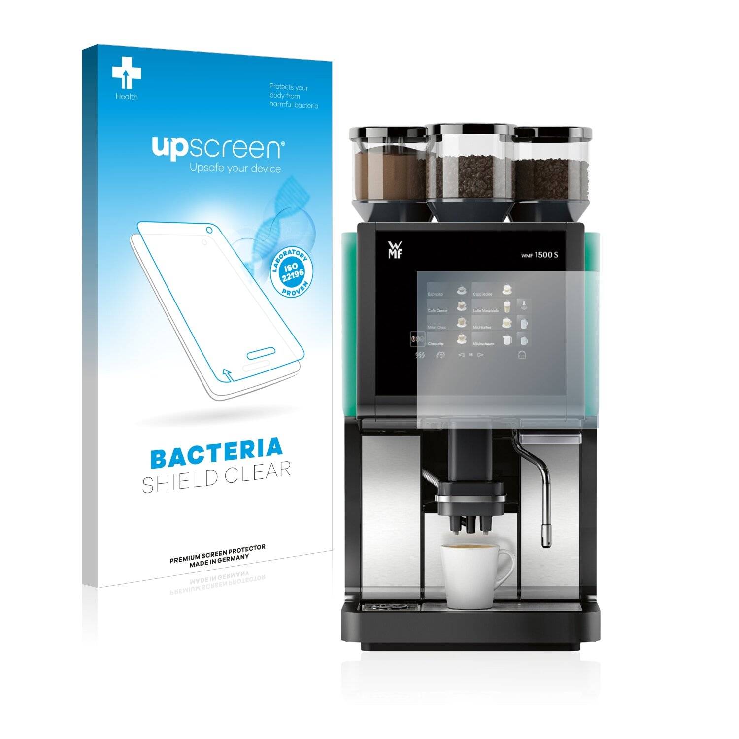 upscreen Bacteria Shield Clear Premium Antibakterielle Displayschutzfolie für WMF 1500 S
