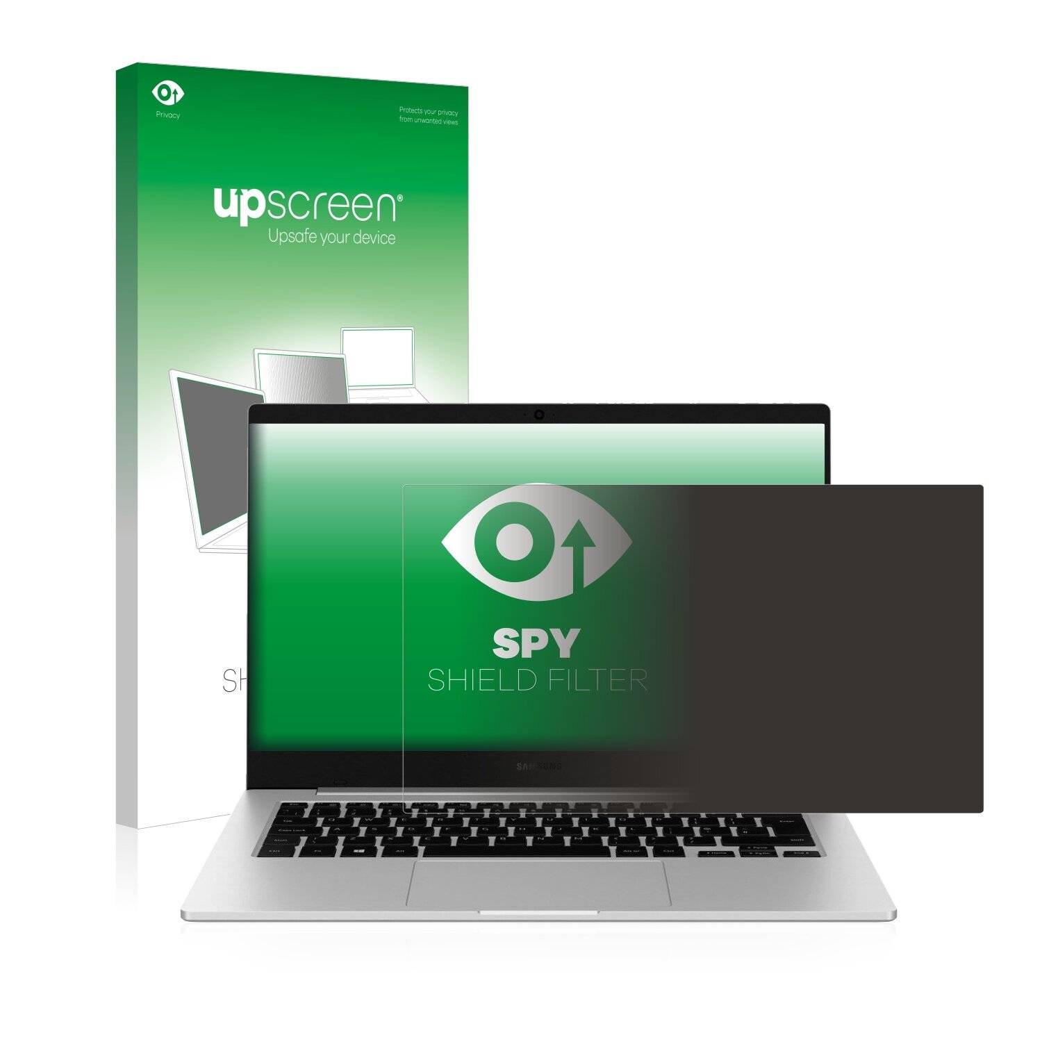 upscreen Spy Shield Filter Premium Blickschutzfilter für Samsung Galaxy Book
