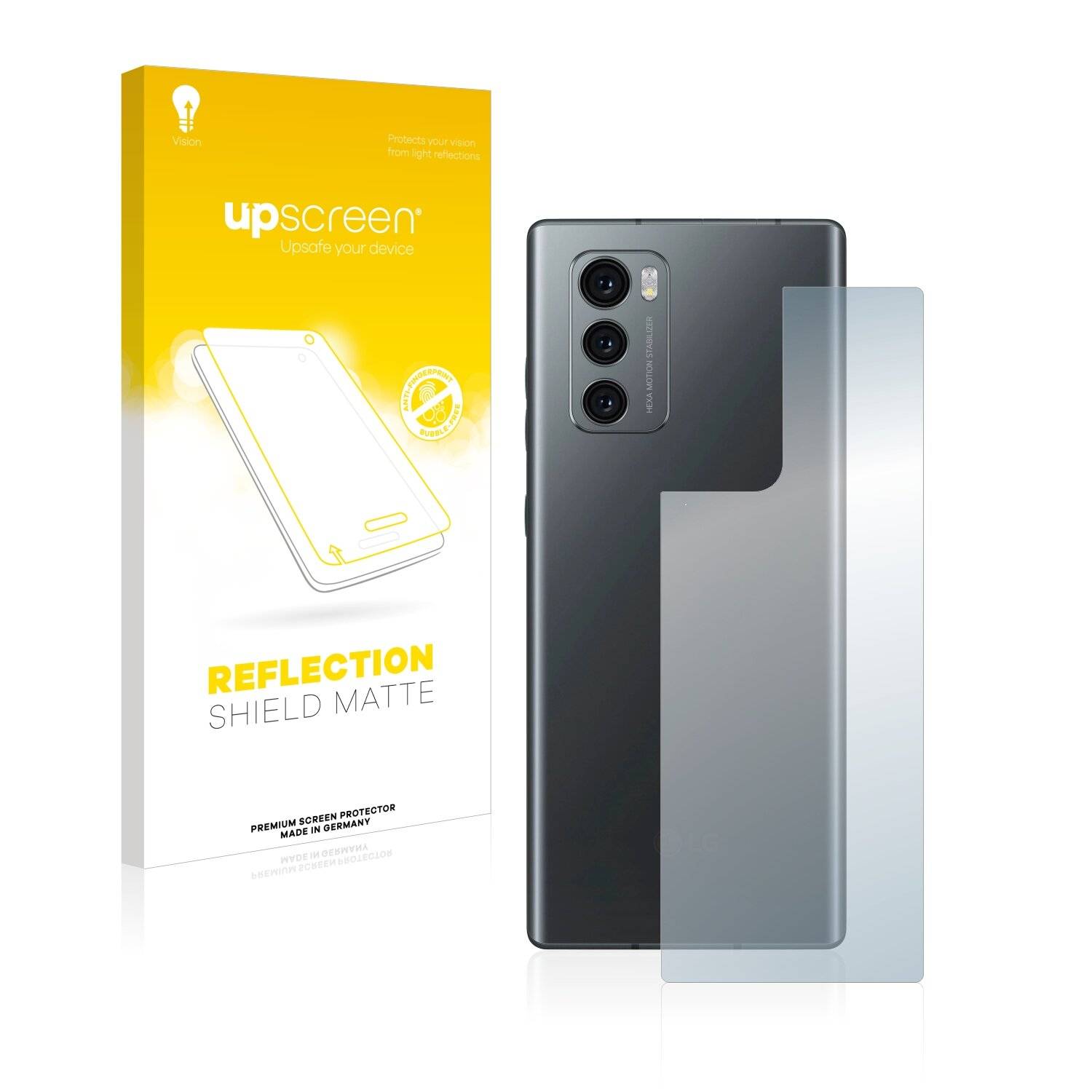upscreen Reflection Shield Matte Premium Displayschutzfolie für LG Wing
