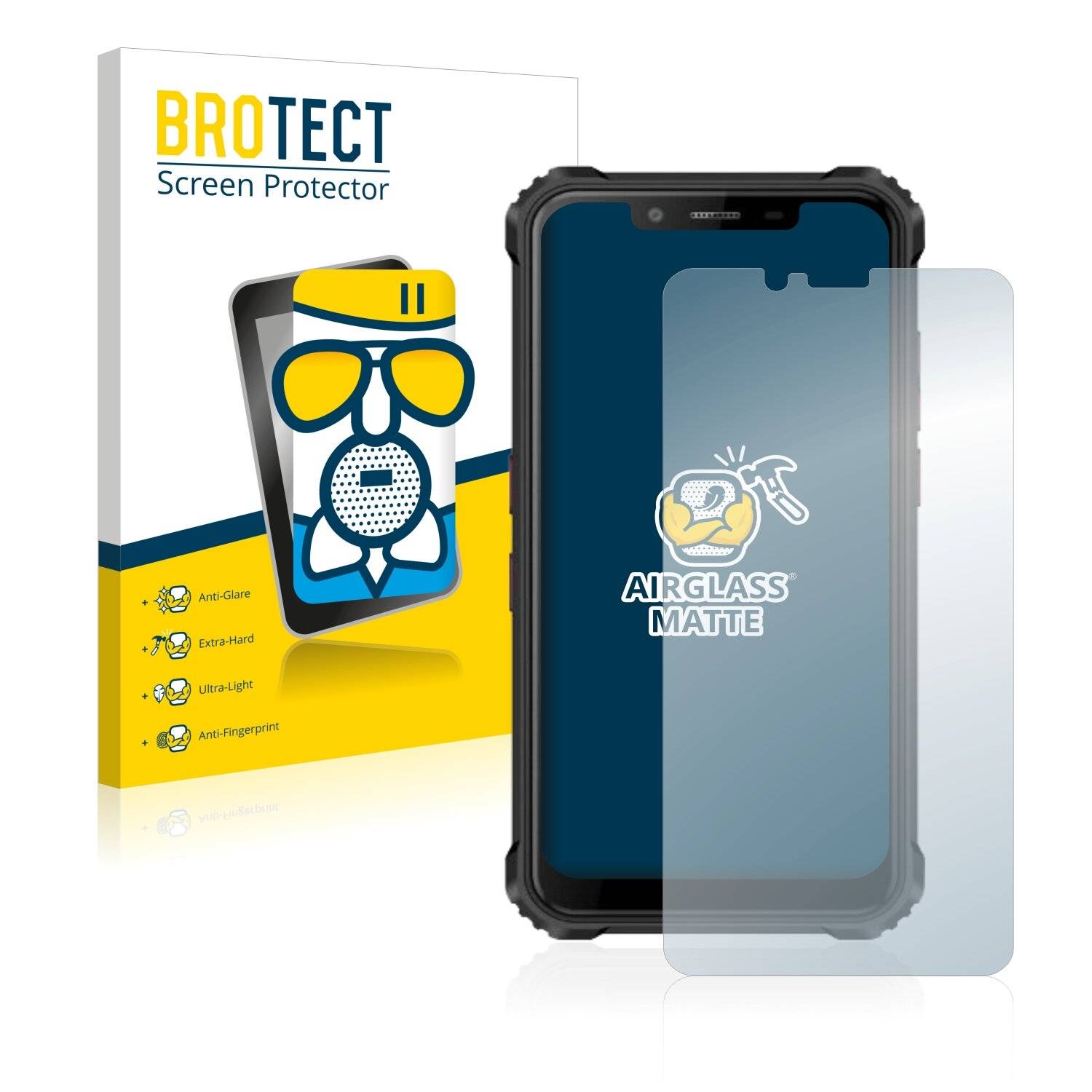BROTECT AirGlass Matte Schutzglas Folie für Oukitel