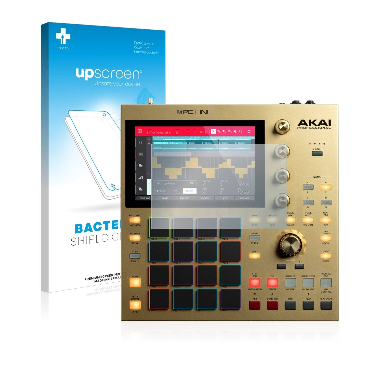upscreen Bacteria Shield Clear Premium Antibakterielle Displayschutzfolie für Akai MPC