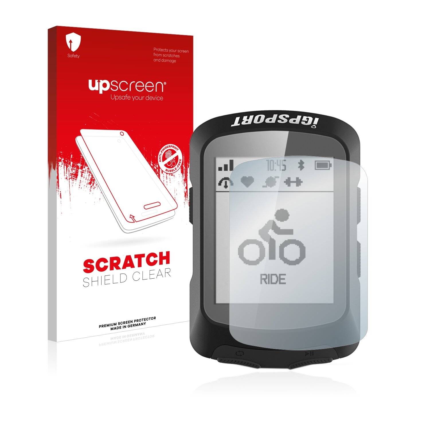 upscreen Scratch Shield Clear Premium Displayschutzfolie für igpsport