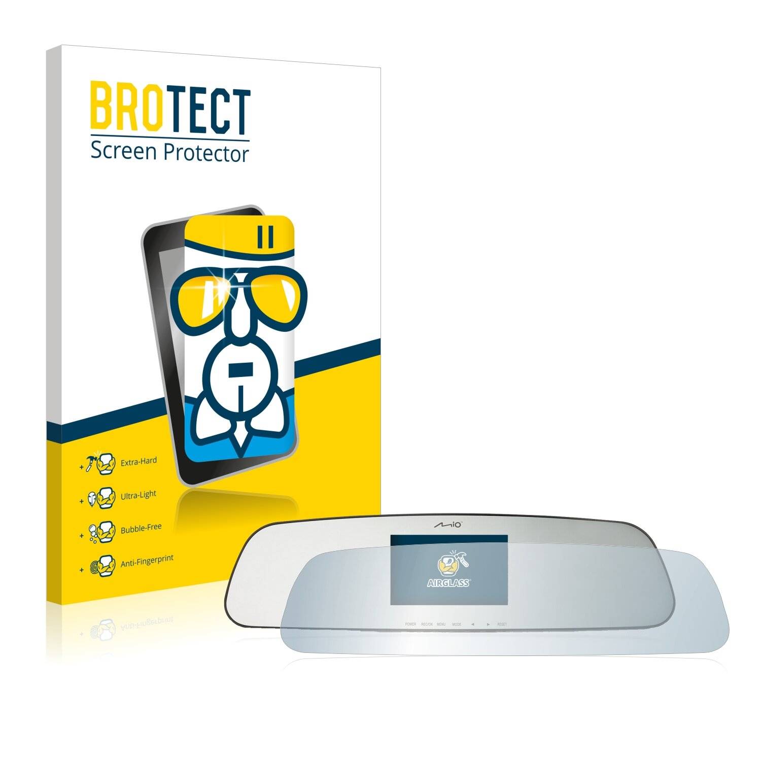 BROTECT AirGlass Schutzglas Folie für Mitac Mio MiVue