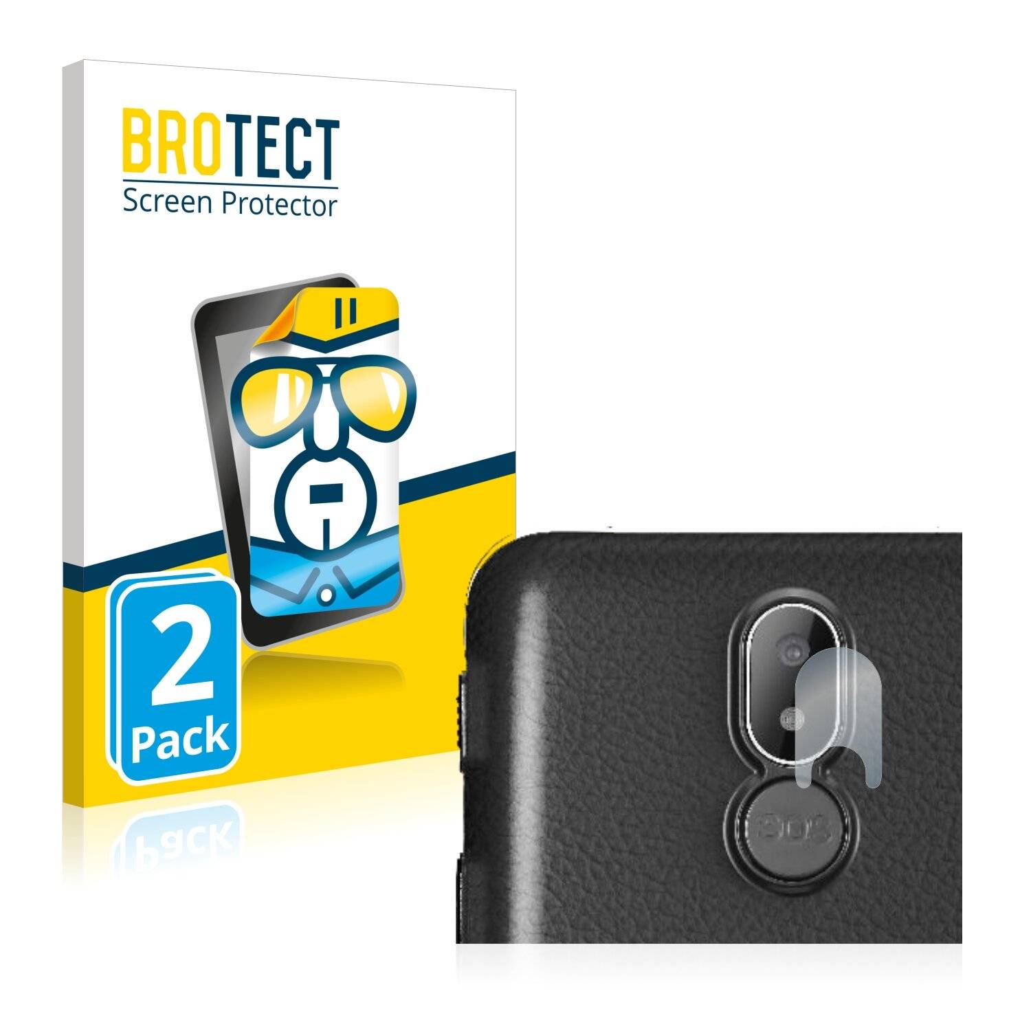 2x BROTECT HD-Clear Displayschutzfolie für Brondi Amico S Nero (NUR