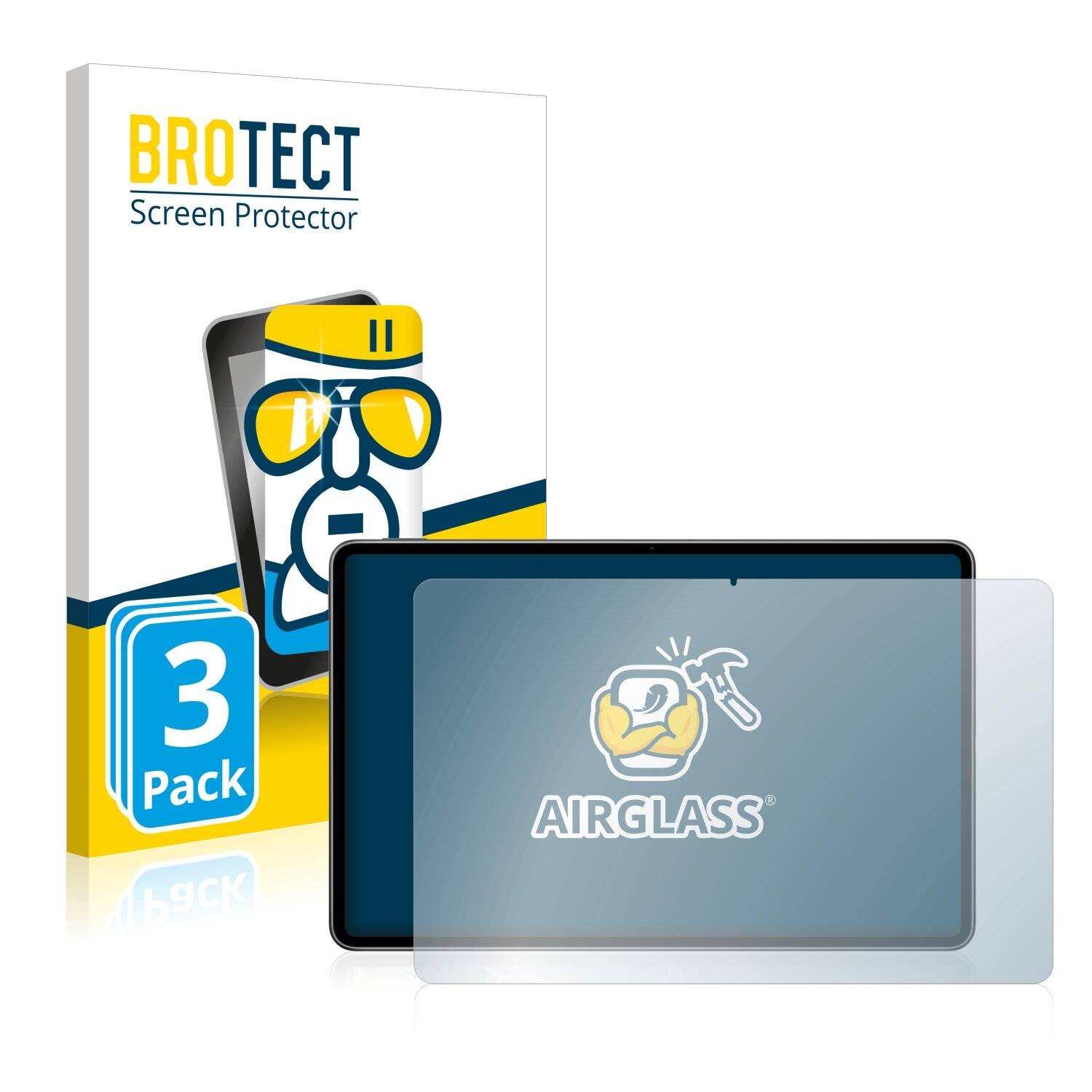 3x BROTECT AirGlass Schutzglas Folie für Huawei MatePad Pro 12.6