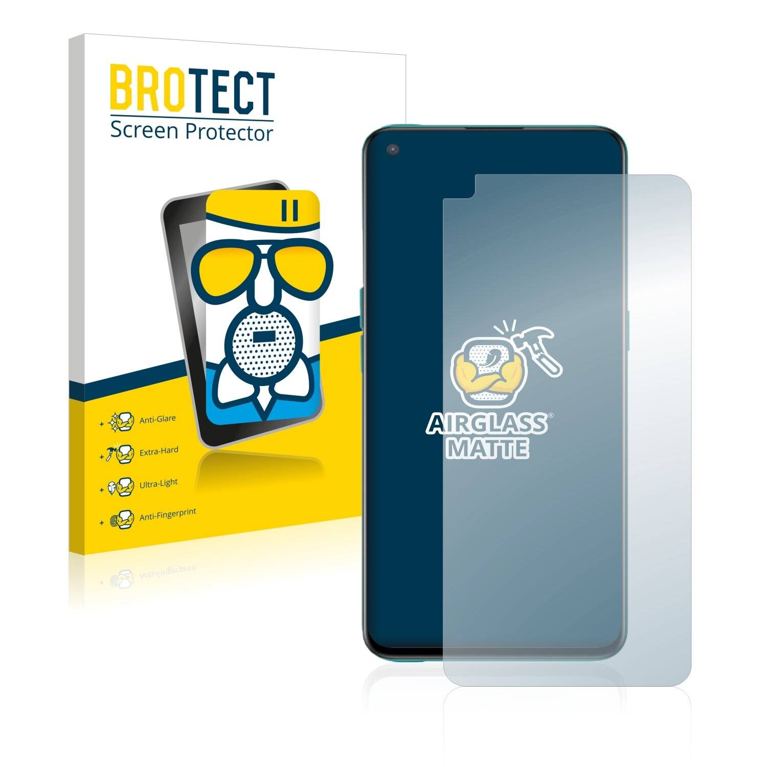 BROTECT AirGlass Matte Schutzglas Folie für OnePlus Nord CE