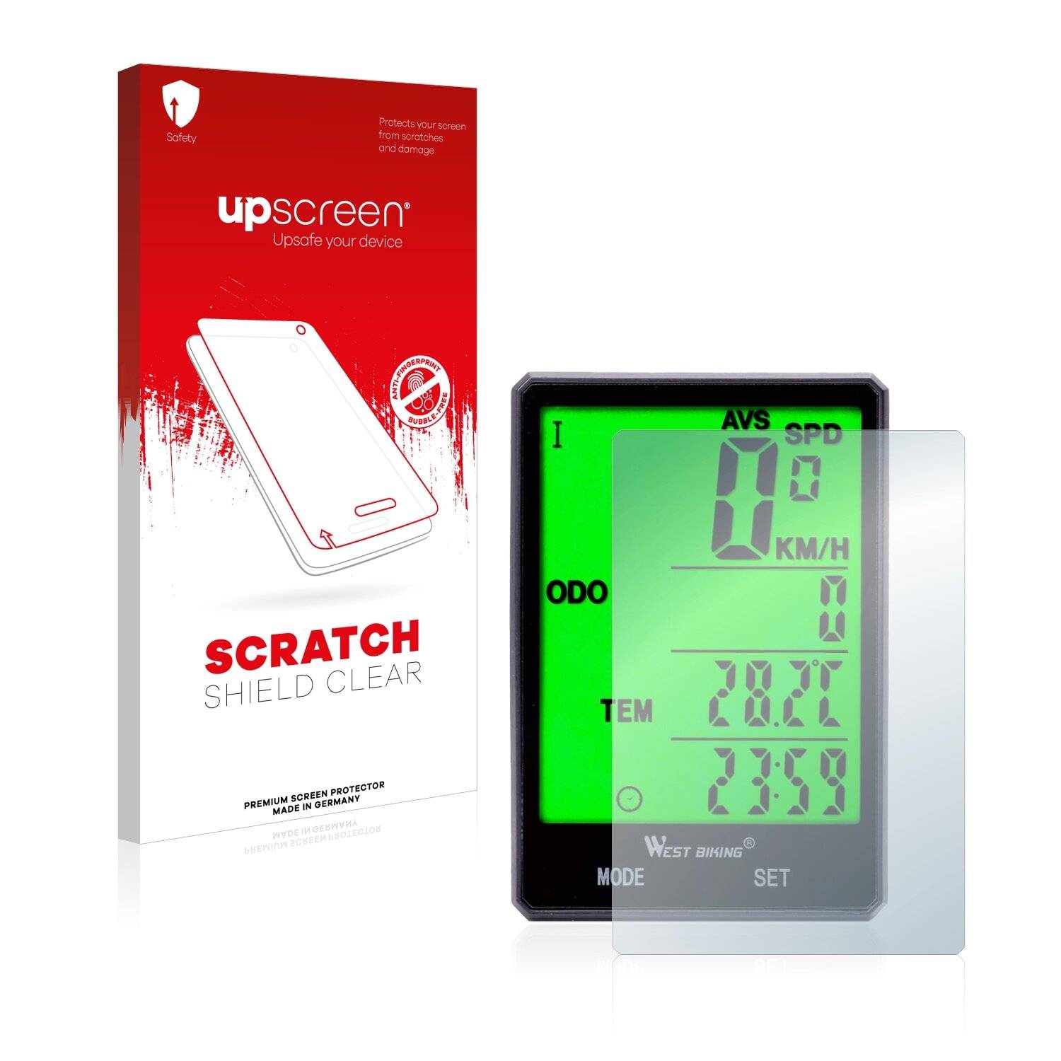 upscreen Scratch Shield Clear Premium Displayschutzfolie für LuTuo Bike