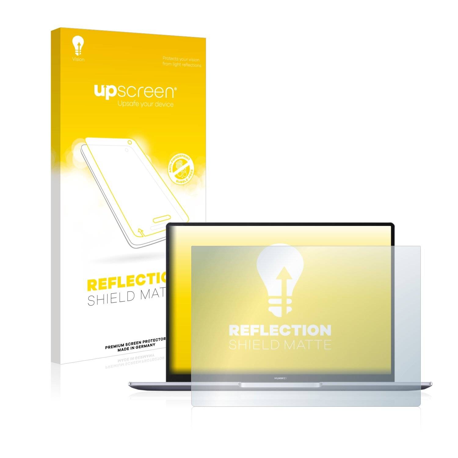 upscreen Reflection Shield Matte Premium Displayschutzfolie für Huawei MateBook 14 2020 AMD