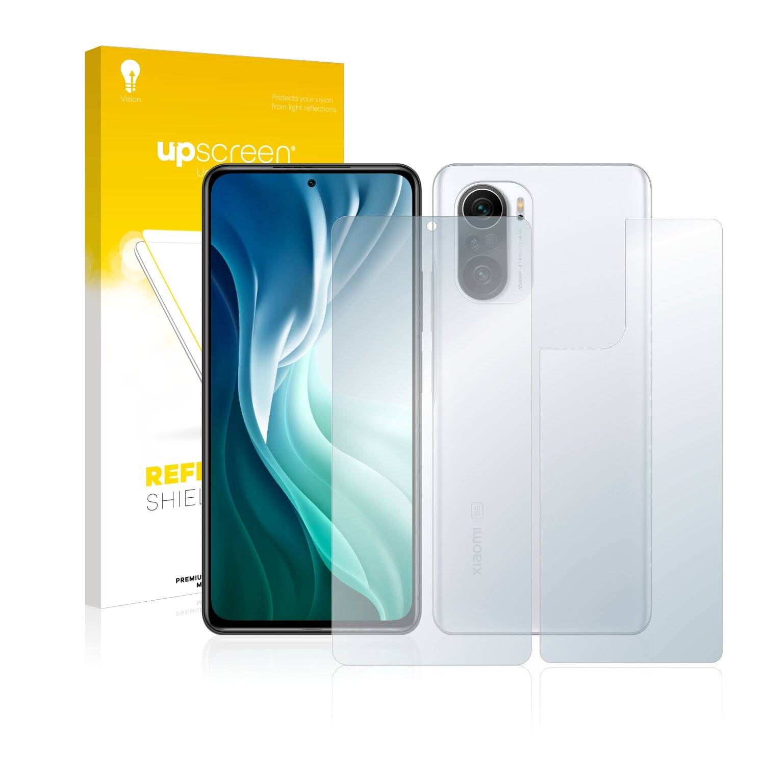 upscreen Reflection Shield Matte Premium Displayschutzfolie für Xiaomi Mi 11X Pro (Vorder +
