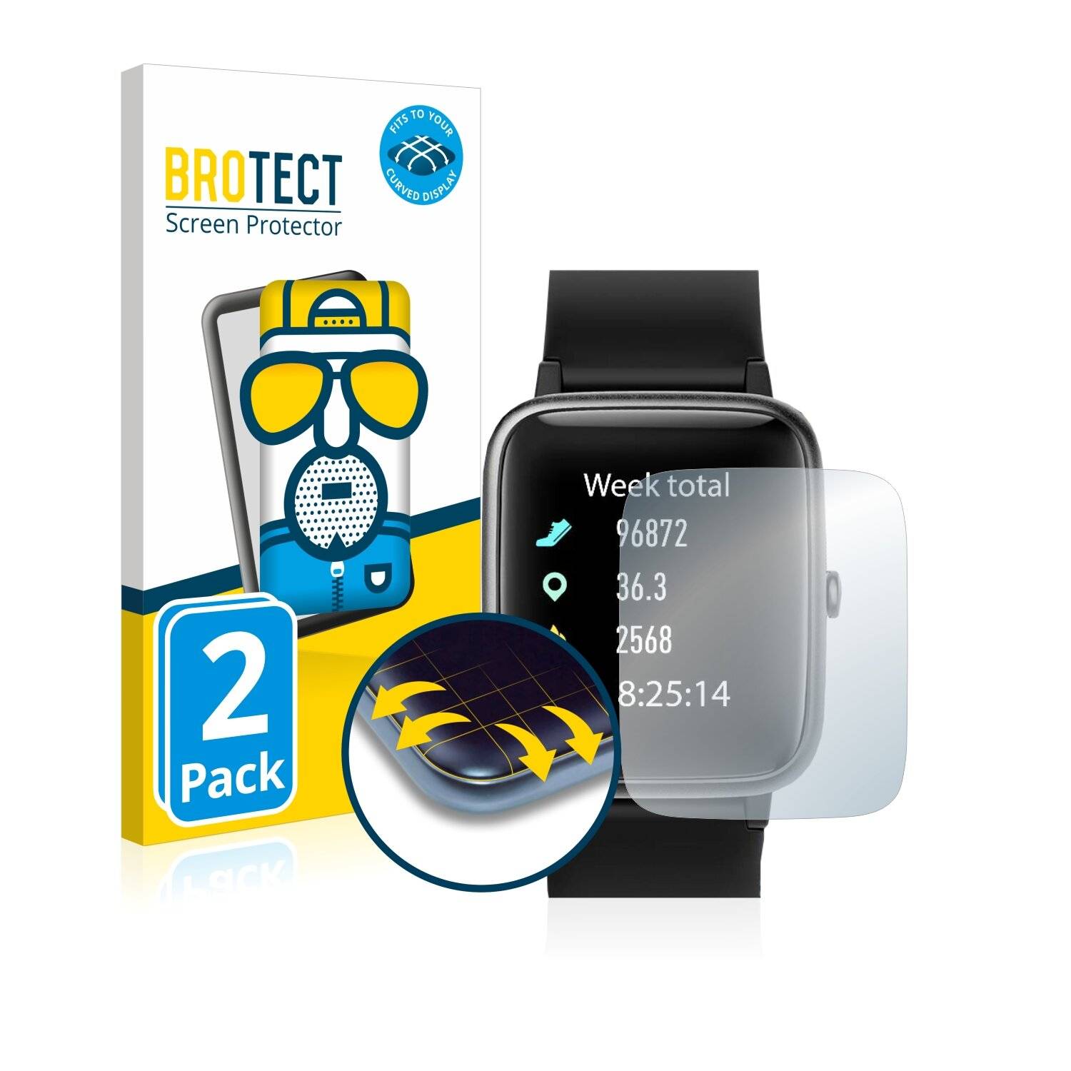 2x BROTECT Flex Matte Full-Cover Displayschutzfolie für GRDE