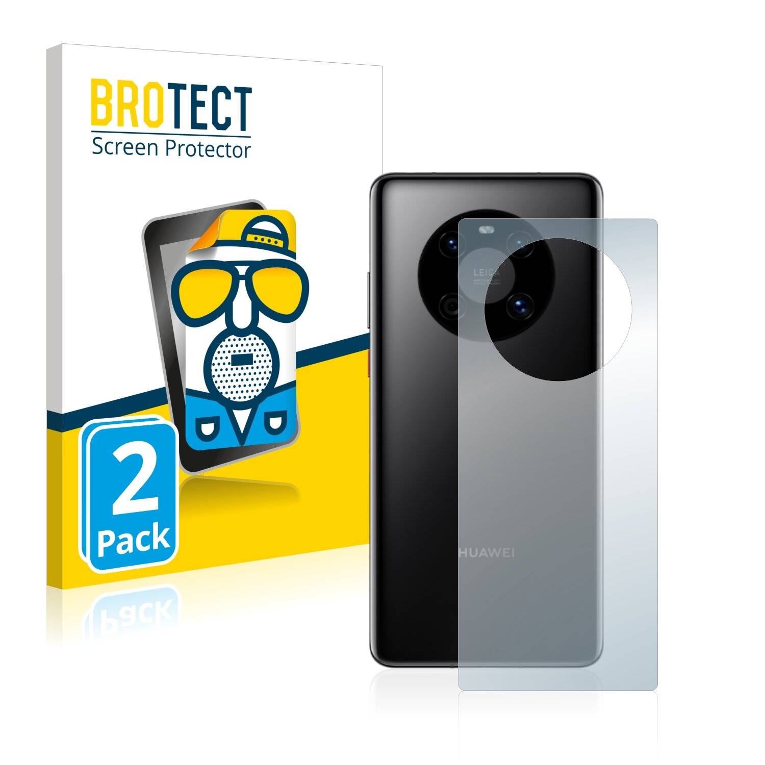2x BROTECT Matte Displayschutzfolie für Huawei Mate 40E (Rückseite) - Entspiegelt,