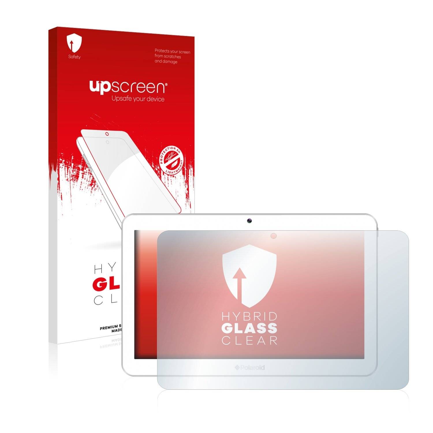 upscreen Hybrid Glass Clear Premium Schutzglas Folie für Polaroid Mobility