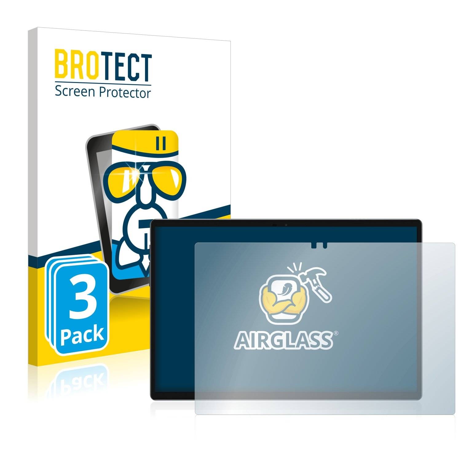 3x BROTECT AirGlass Schutzglas Folie für Teclast M40