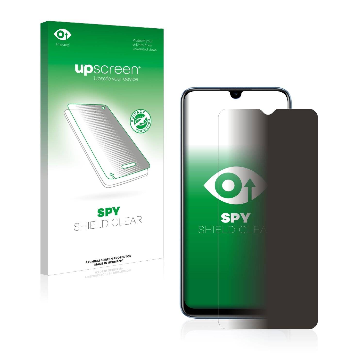 upscreen Spy Shield Clear Premium Blickschutzfolie für Realme