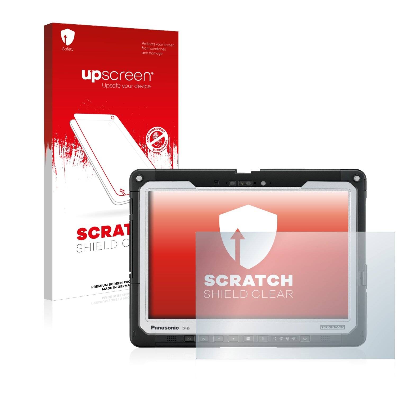 upscreen Scratch Shield Clear Premium Displayschutzfolie für Panasonic Toughbook 33