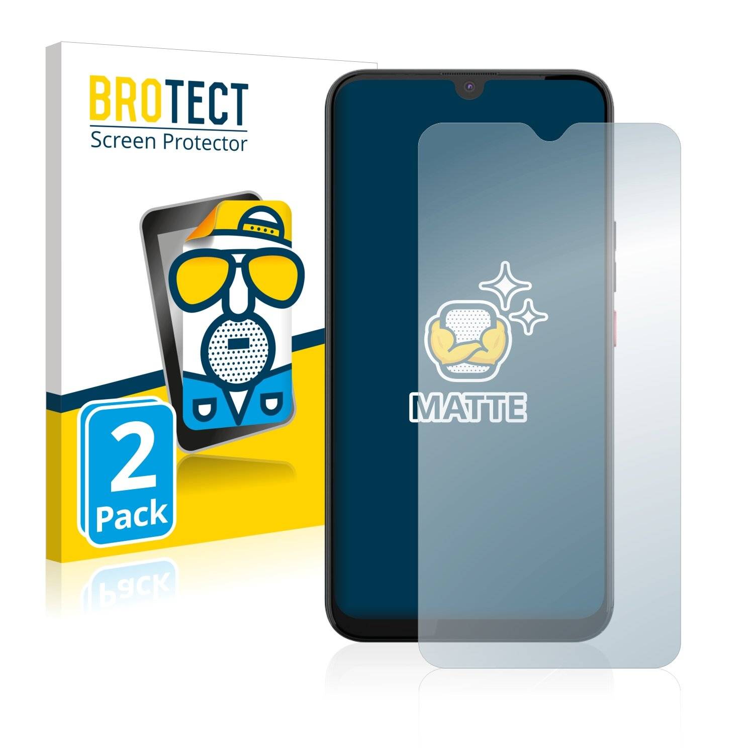2x BROTECT Matte Displayschutzfolie für Gigaset GS5 - Entspiegelt,