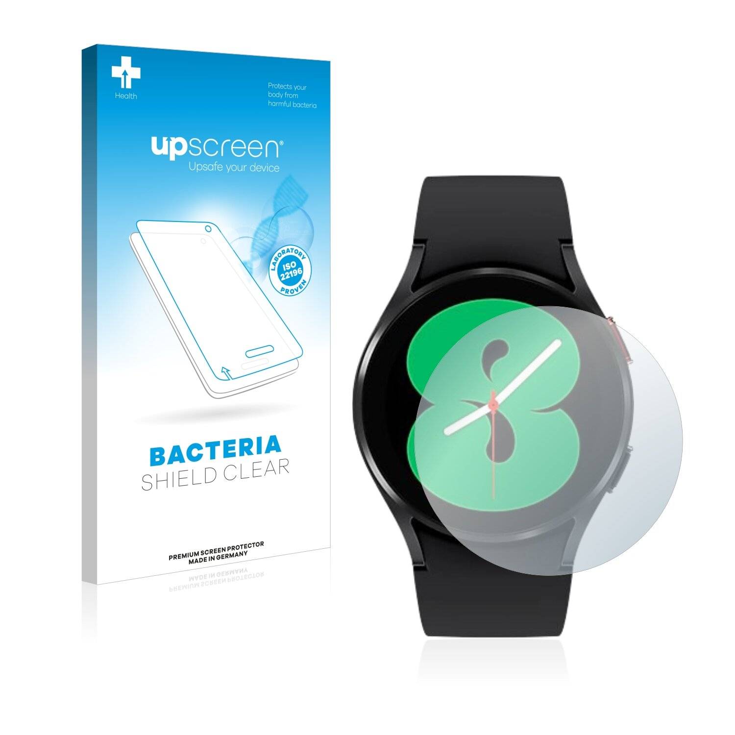 upscreen Bacteria Shield Clear Premium Antibakterielle Displayschutzfolie für Samsung Galaxy