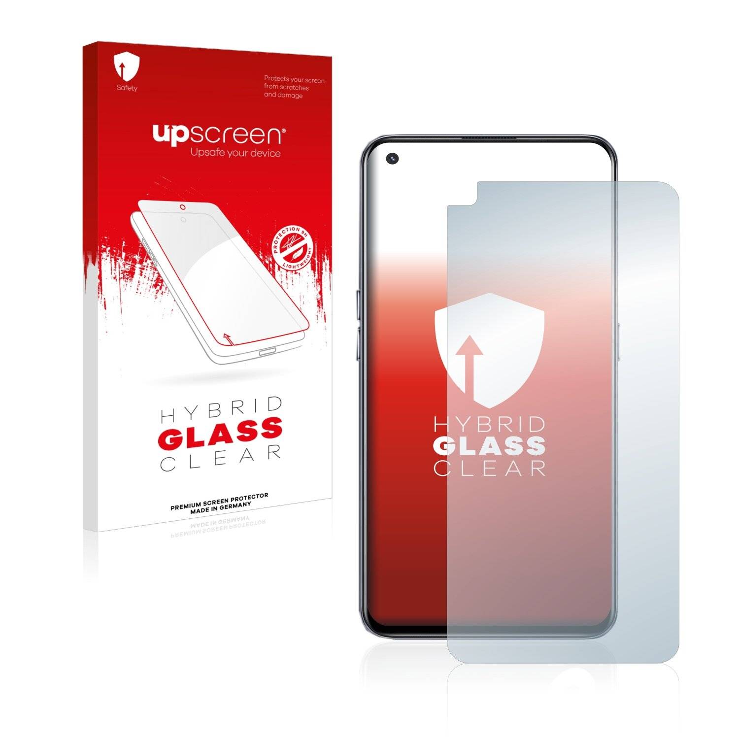 upscreen Hybrid Glass Clear Premium Schutzglas Folie für Realme GT Neo