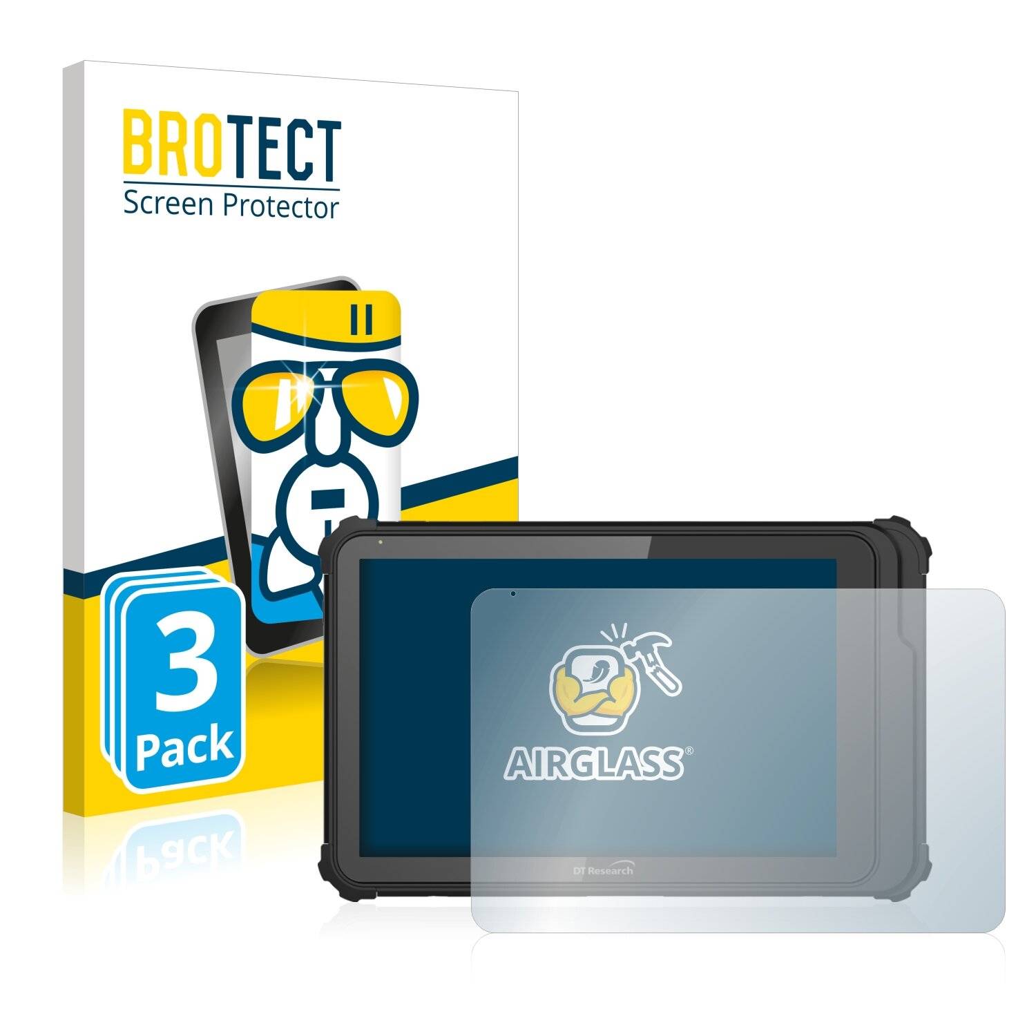 3x BROTECT AirGlass Schutzglas Folie für DT Research