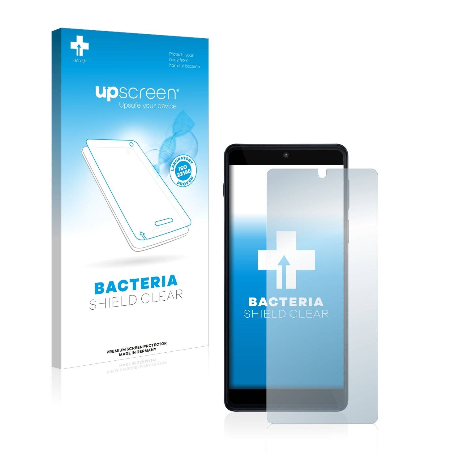 upscreen Bacteria Shield Clear Premium Antibakterielle Displayschutzfolie für Motorola Edge