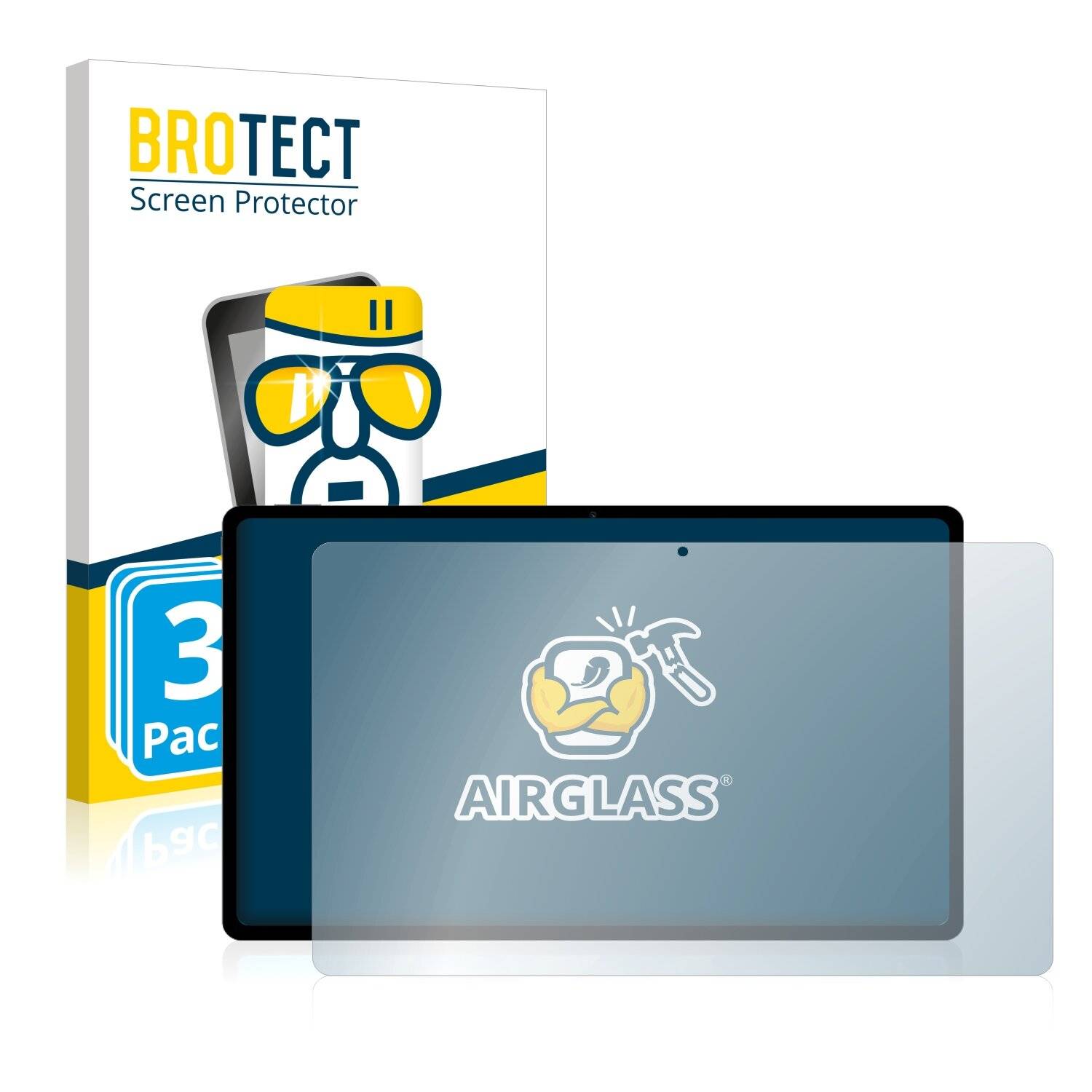 3x BROTECT AirGlass Schutzglas Folie für Teclast T40