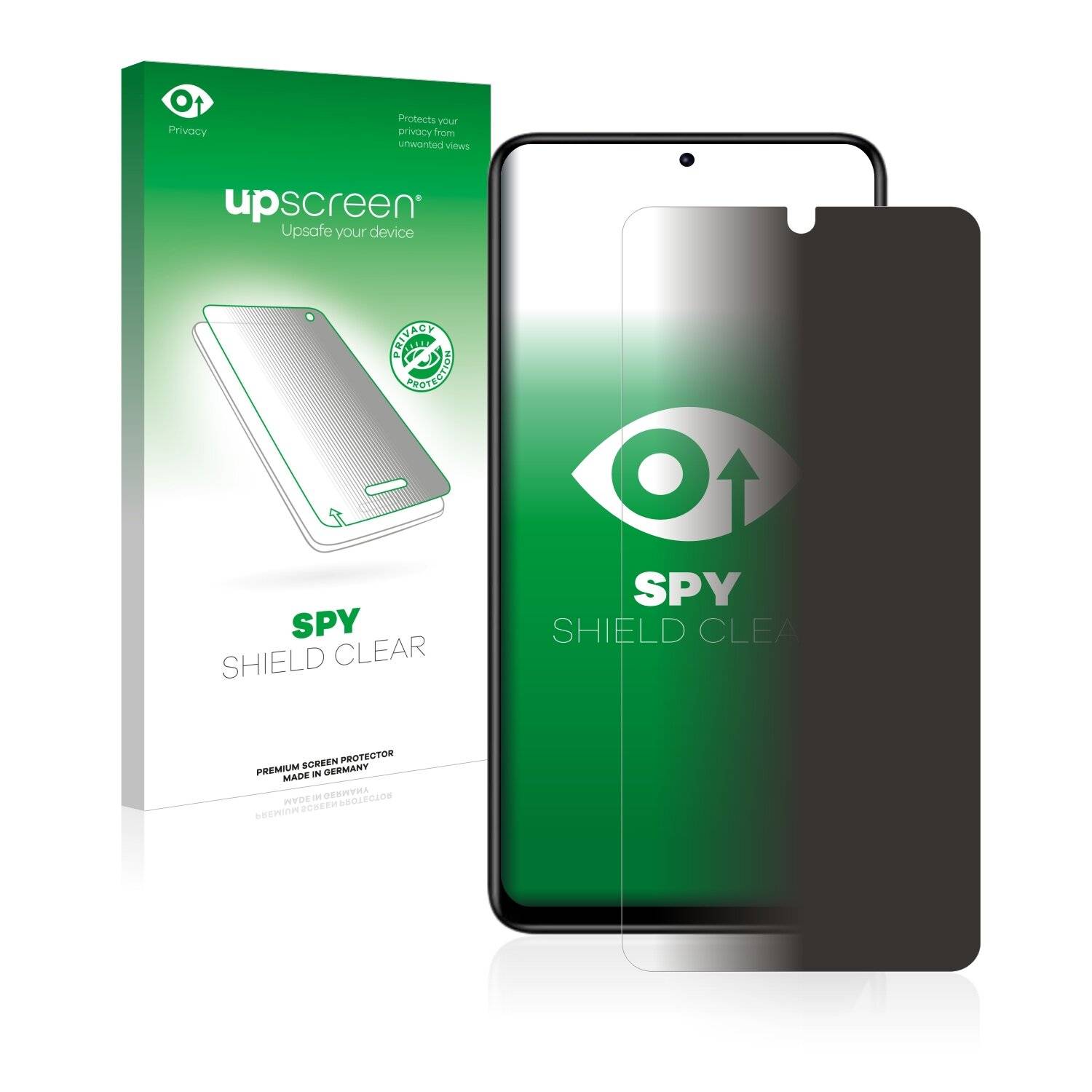 upscreen Spy Shield Clear Premium Blickschutzfolie für Xiaomi Redmi Note 11 Pro