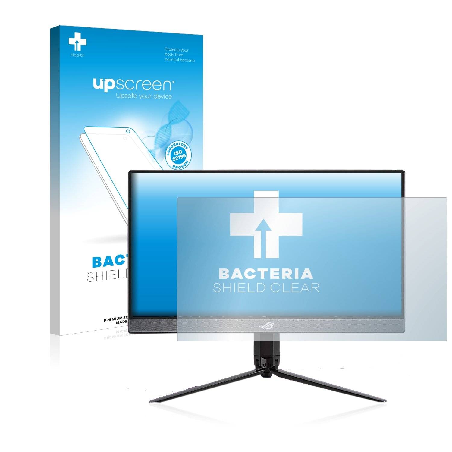 upscreen Bacteria Shield Clear Premium Antibakterielle Displayschutzfolie für Asus ROG Strix