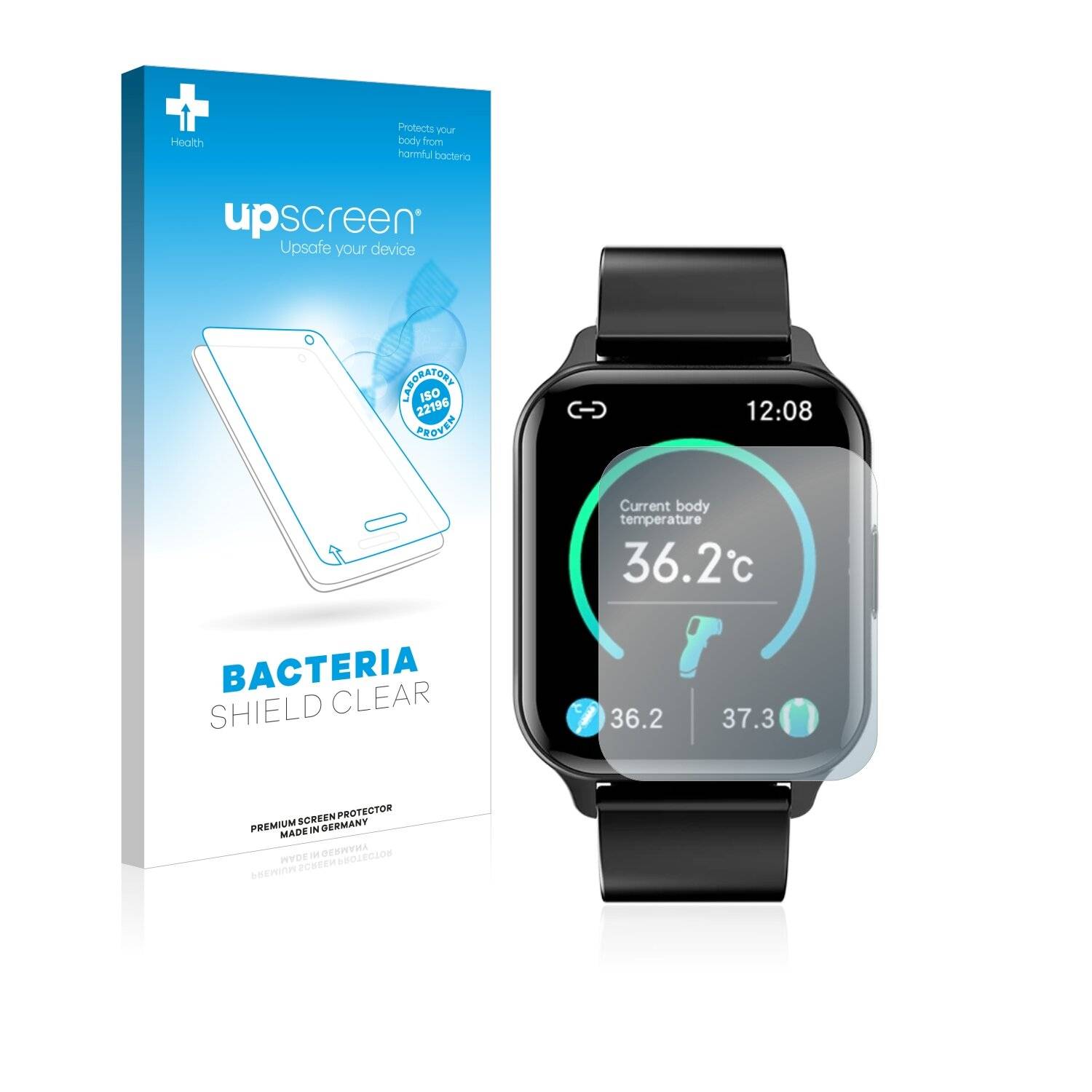 upscreen Bacteria Shield Clear Premium Antibakterielle Displayschutzfolie für Bakeey